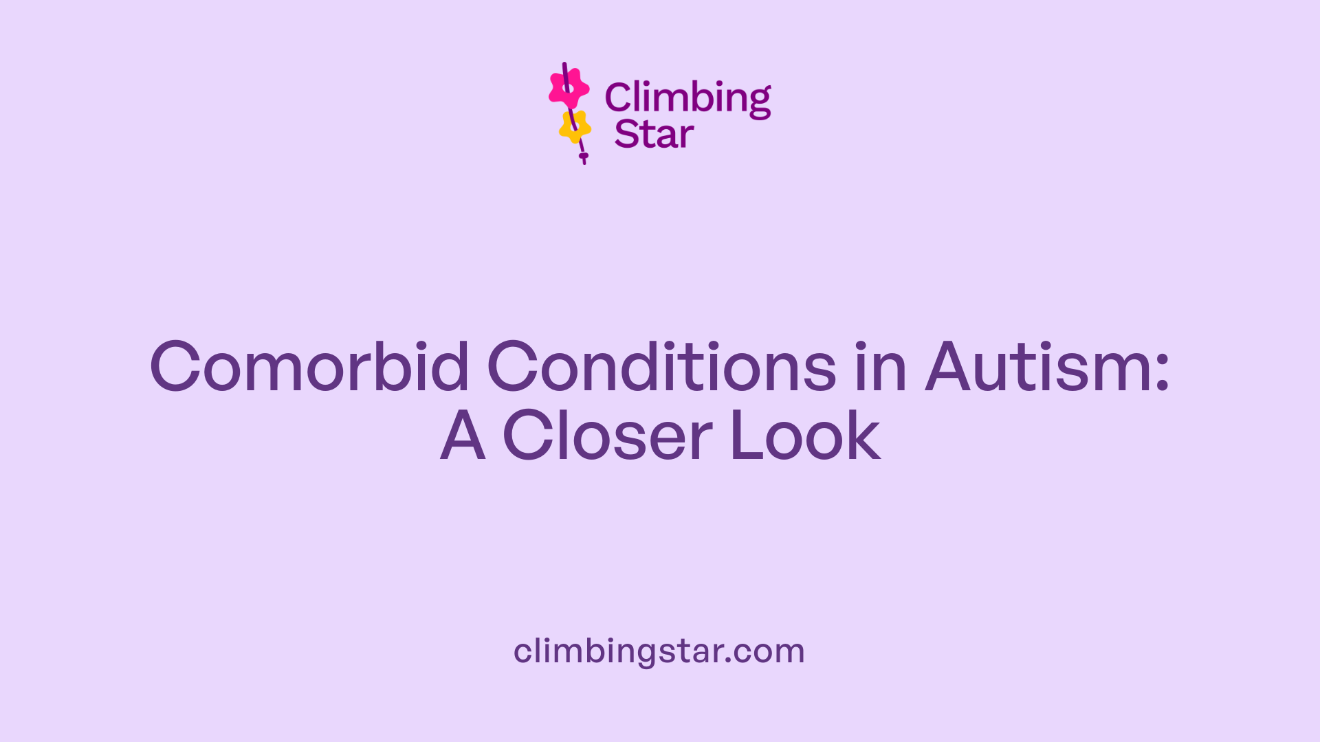 Comorbid Conditions in Autism: A Closer Look