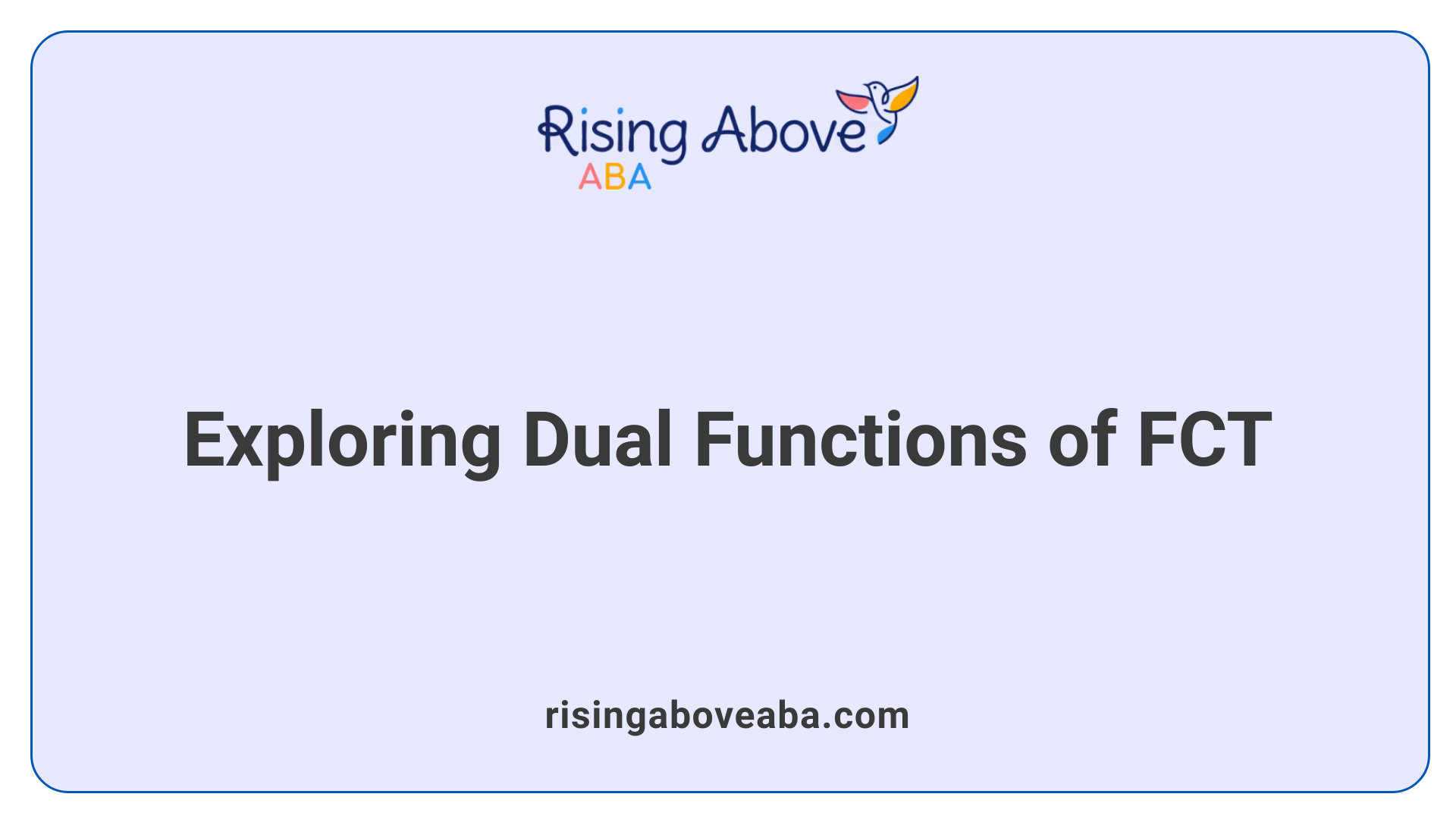 Exploring Dual Functions of FCT