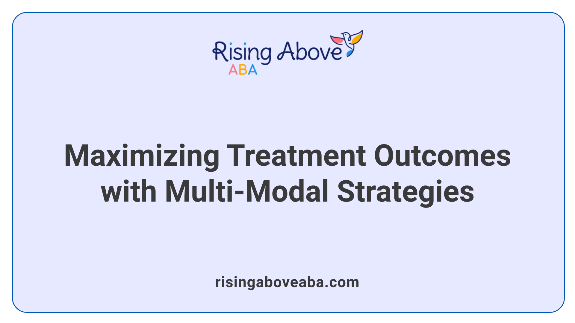 Maximizing Treatment Outcomes with Multi-Modal Strategies