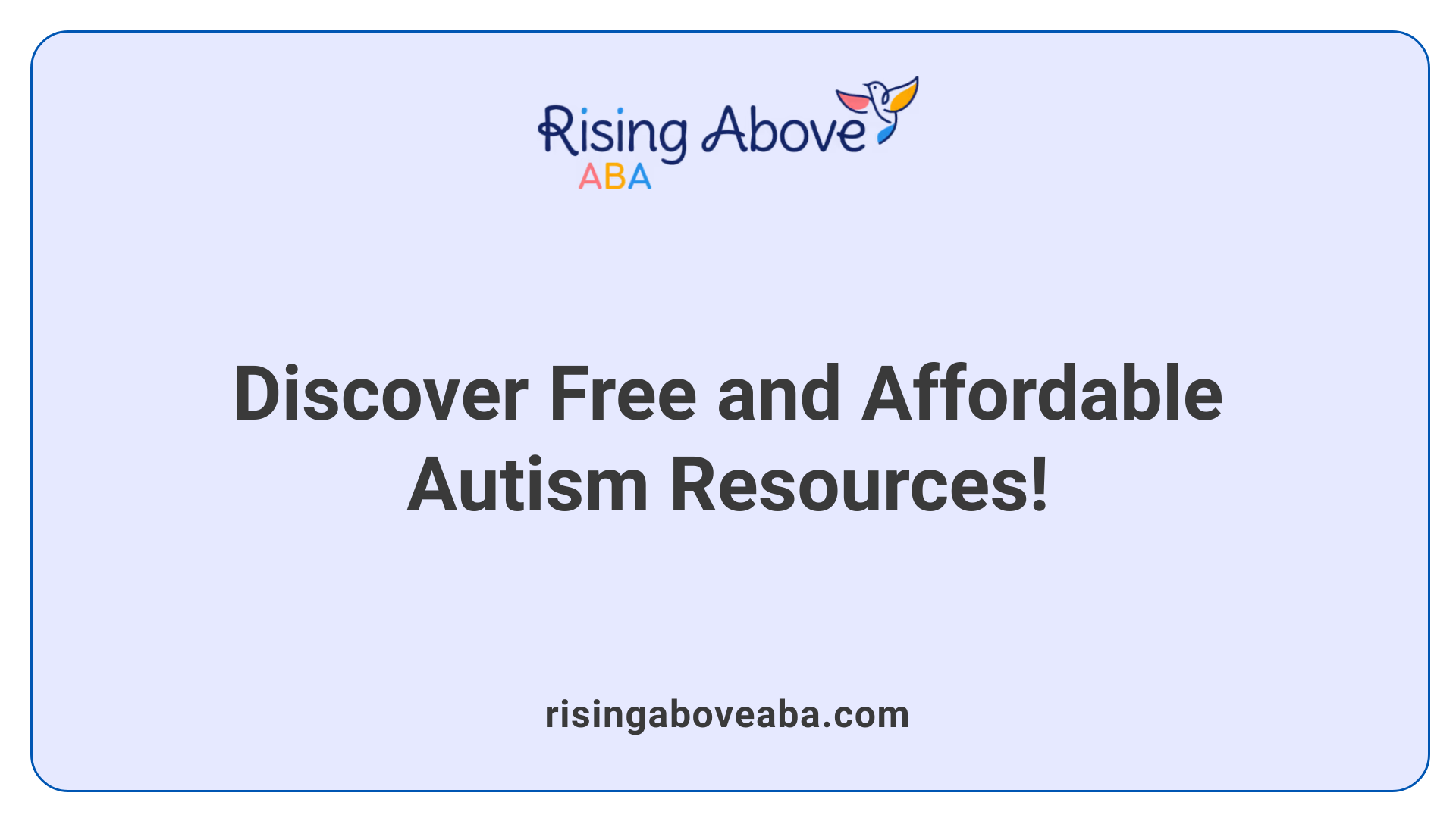 Discover Free and Affordable Autism Resources!