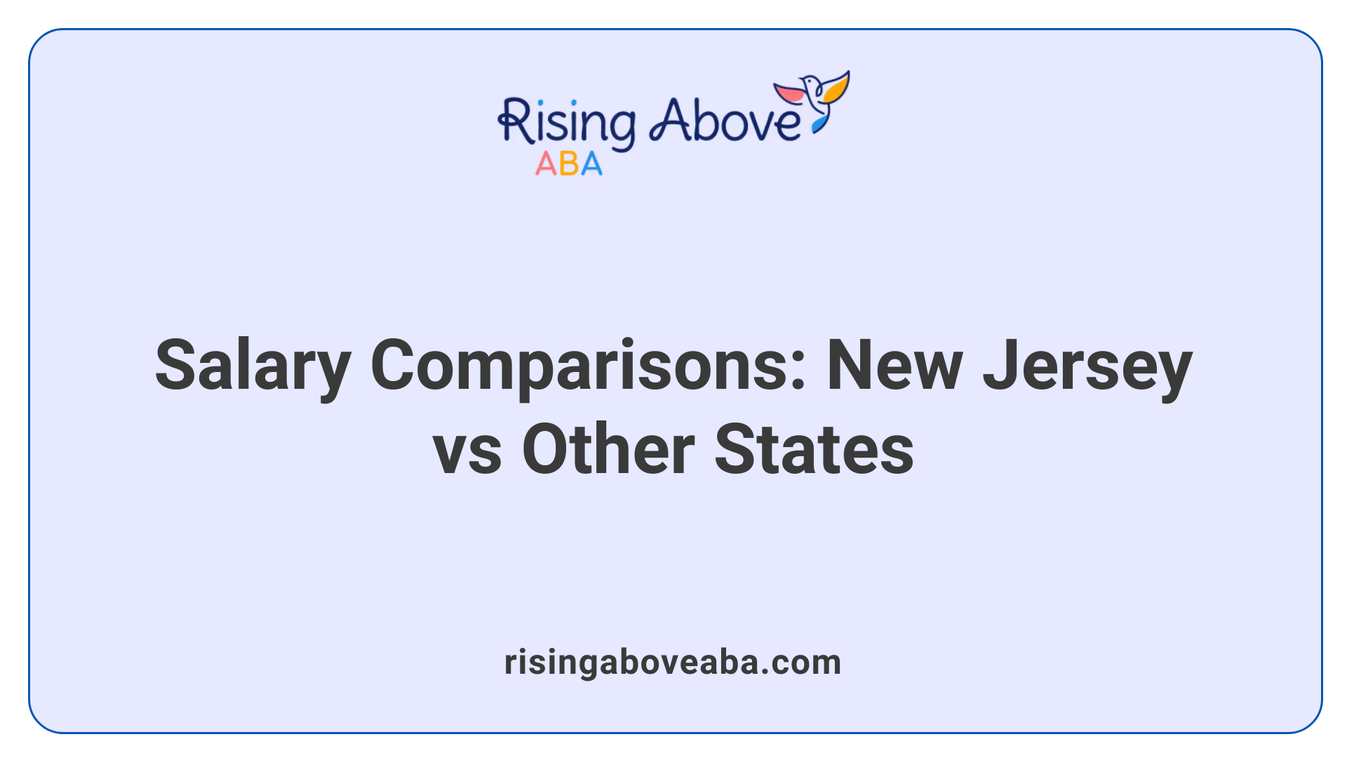 Salary Comparisons: New Jersey vs Other States