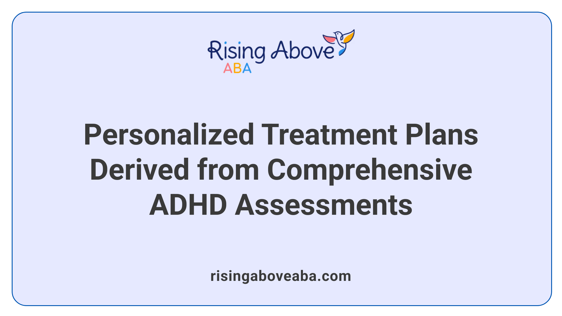 Personalized Treatment Plans Derived from Comprehensive ADHD Assessments