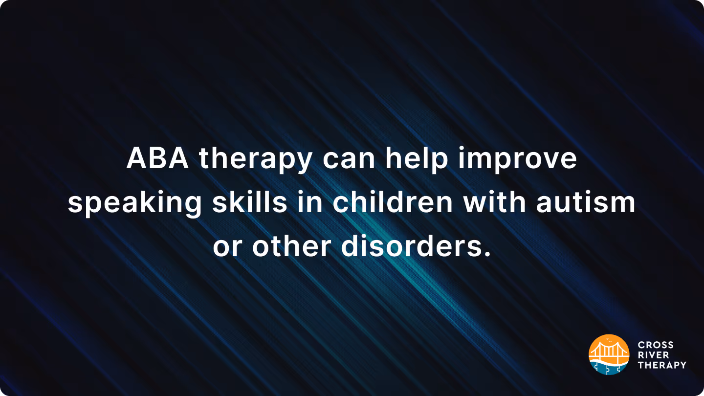 aba therapy helps with speech