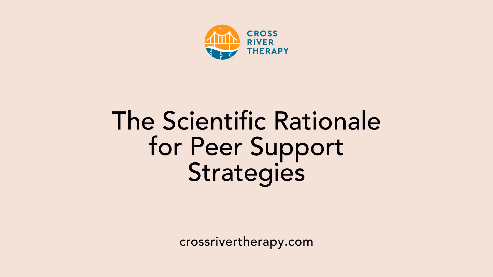 The Scientific Rationale for Peer Support Strategies