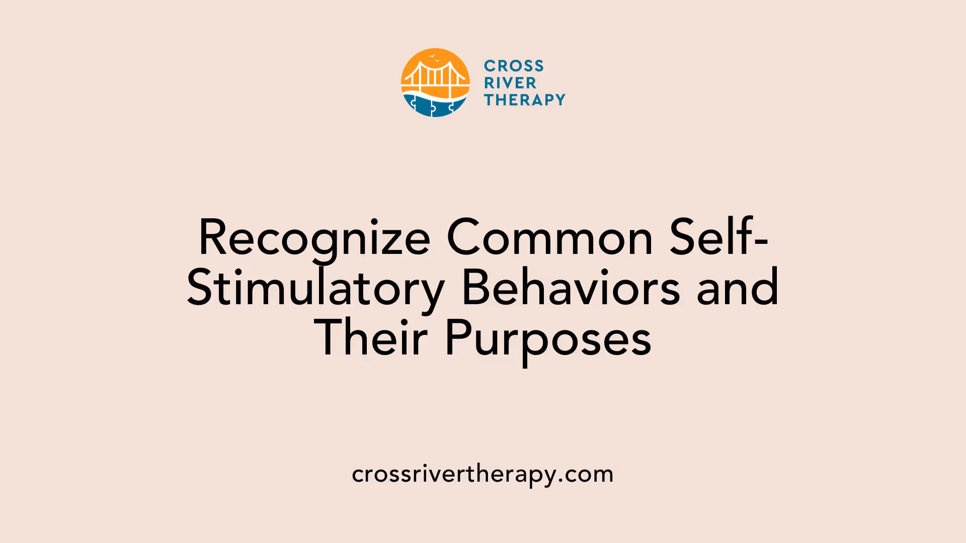 Recognize Common Self-Stimulatory Behaviors and Their Purposes