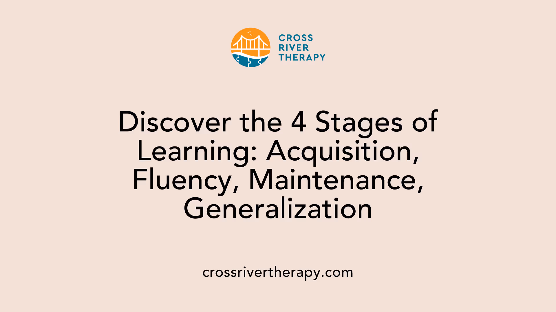 Discover the 4 Stages of Learning: Acquisition, Fluency, Maintenance, Generalization