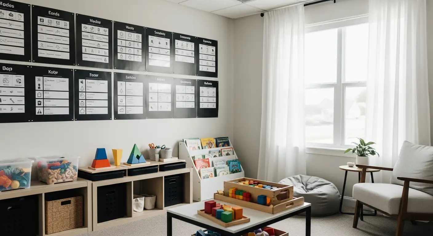 Building routines for autistic children through ABA