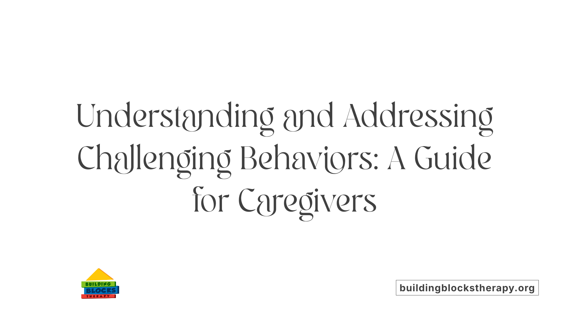 Understanding and Addressing Challenging Behaviors: A Guide for Caregivers