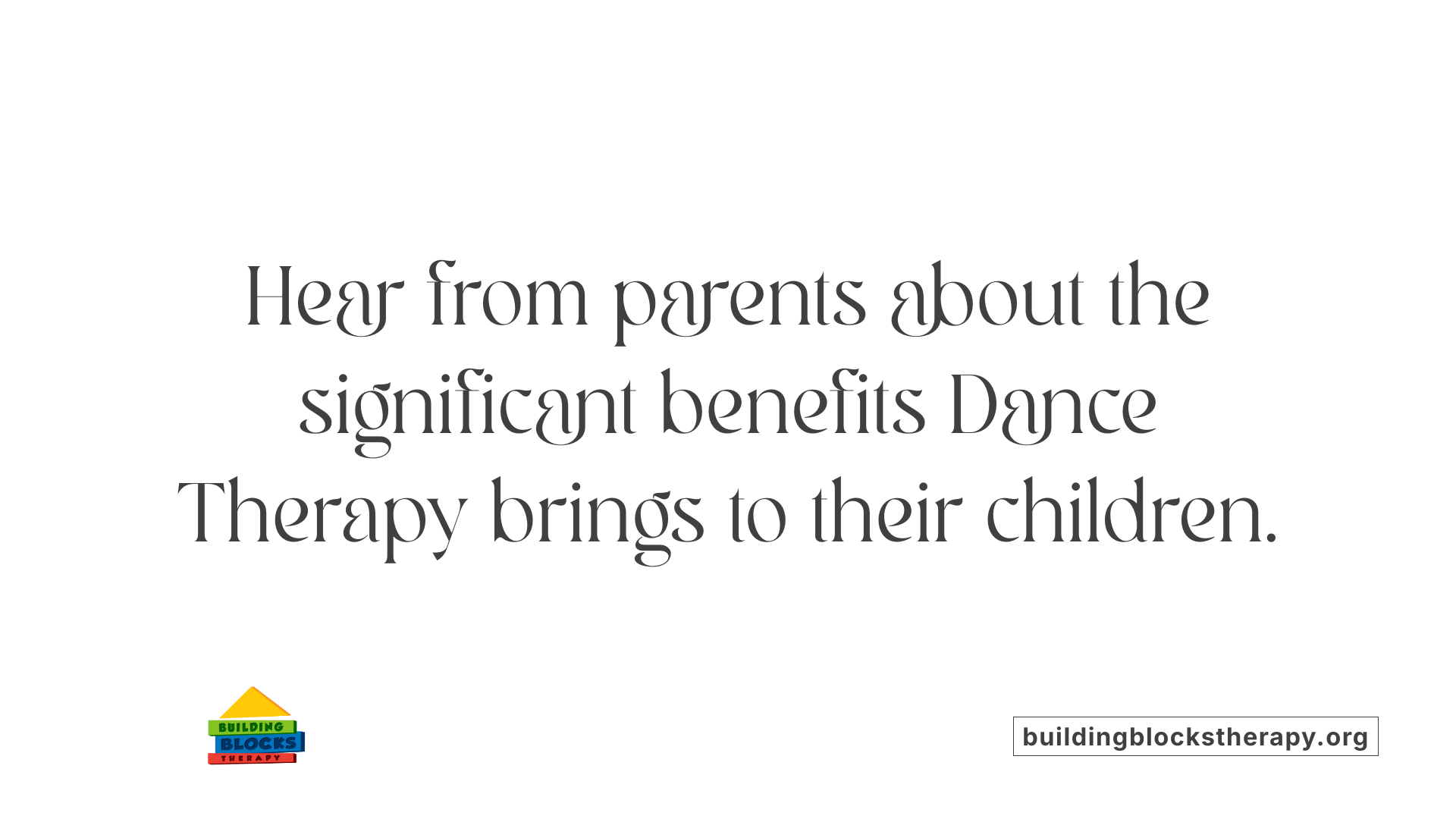 Hear from parents about the significant benefits Dance Therapy brings to their children.