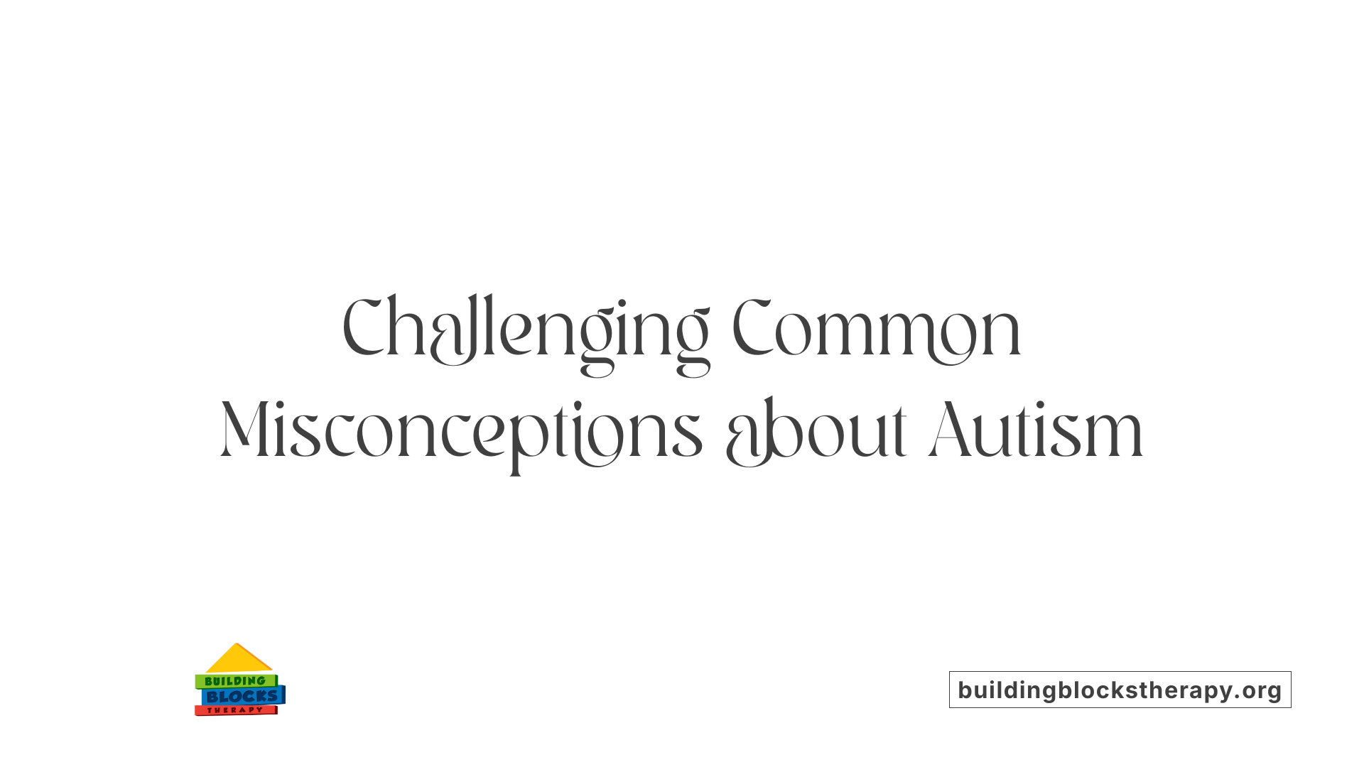 Challenging Common Misconceptions about Autism