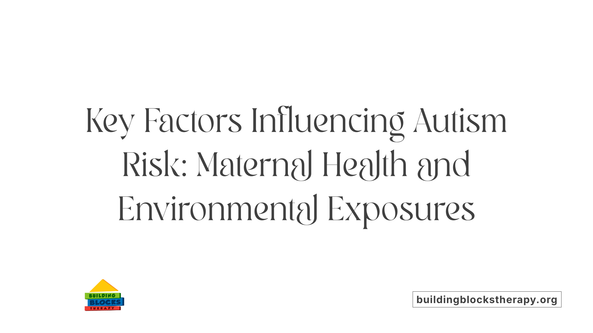 Key Factors Influencing Autism Risk: Maternal Health and Environmental Exposures
