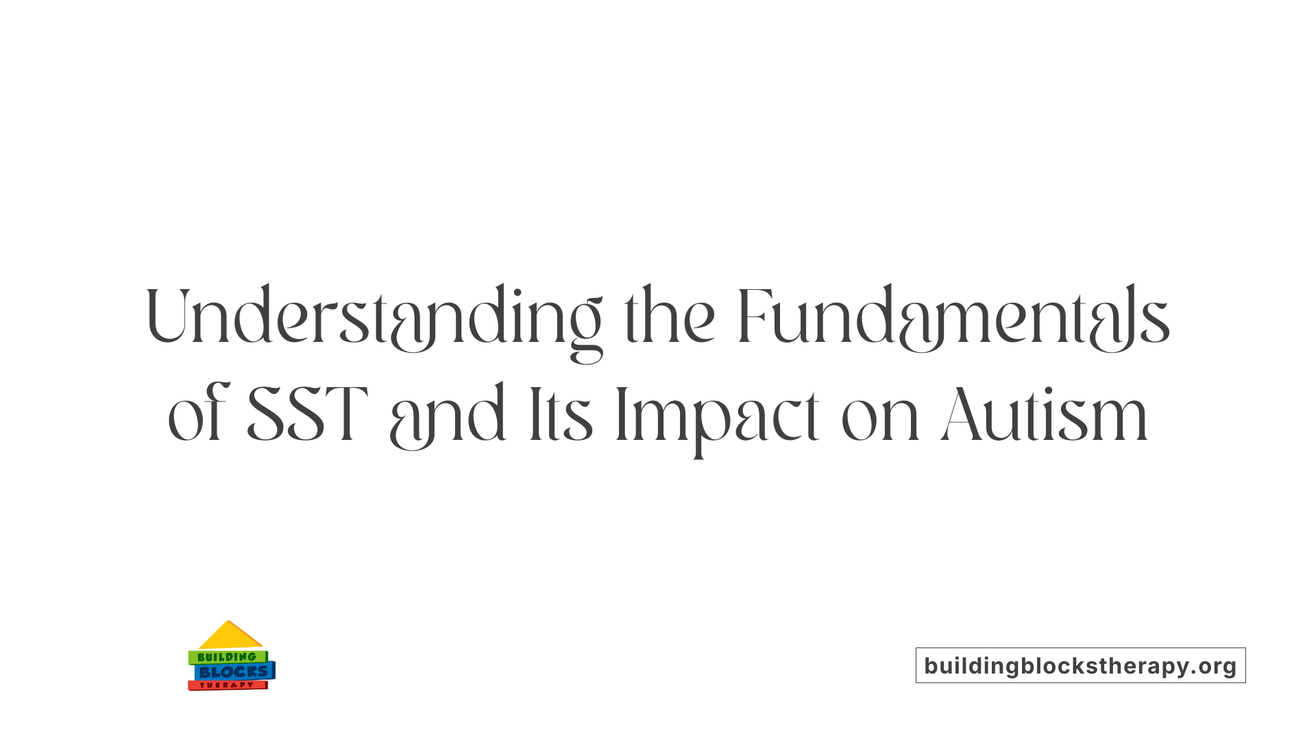 Understanding the Fundamentals of SST and Its Impact on Autism
