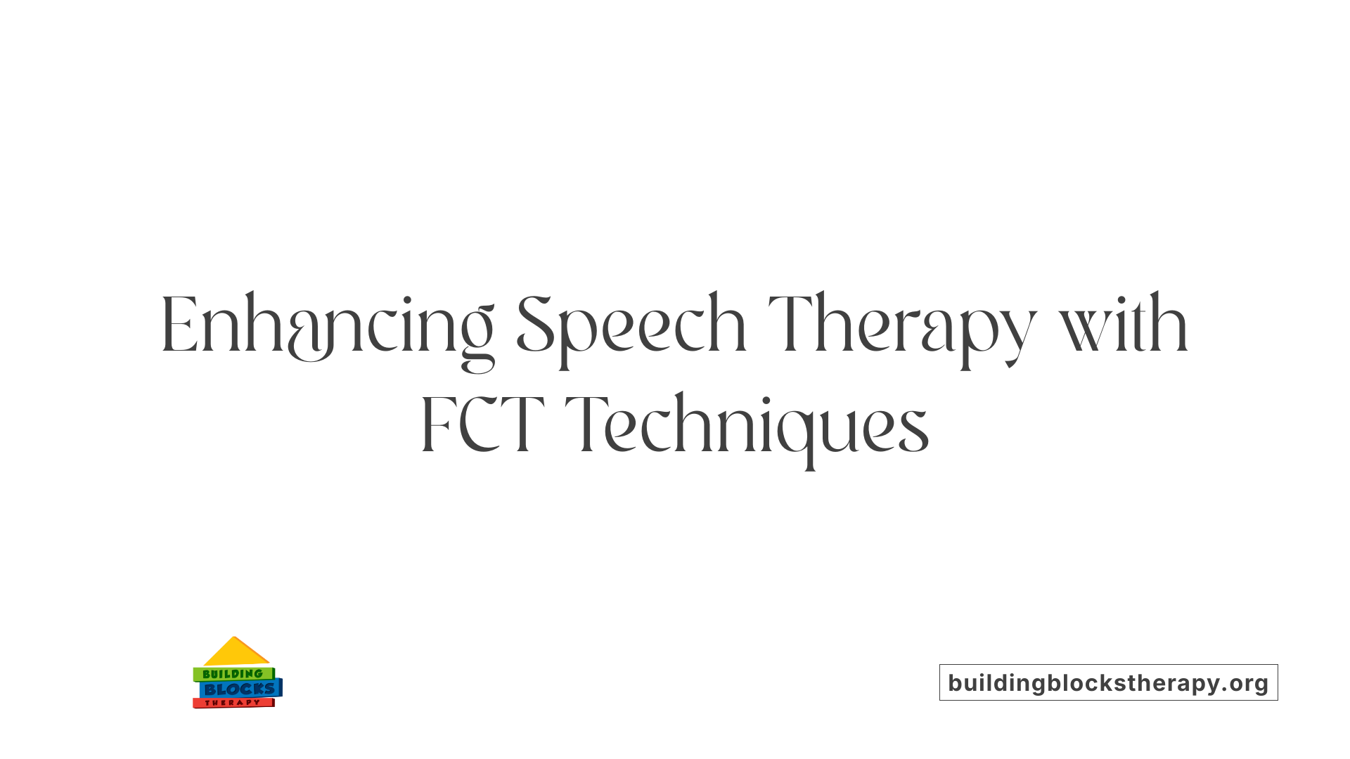 Enhancing Speech Therapy with FCT Techniques