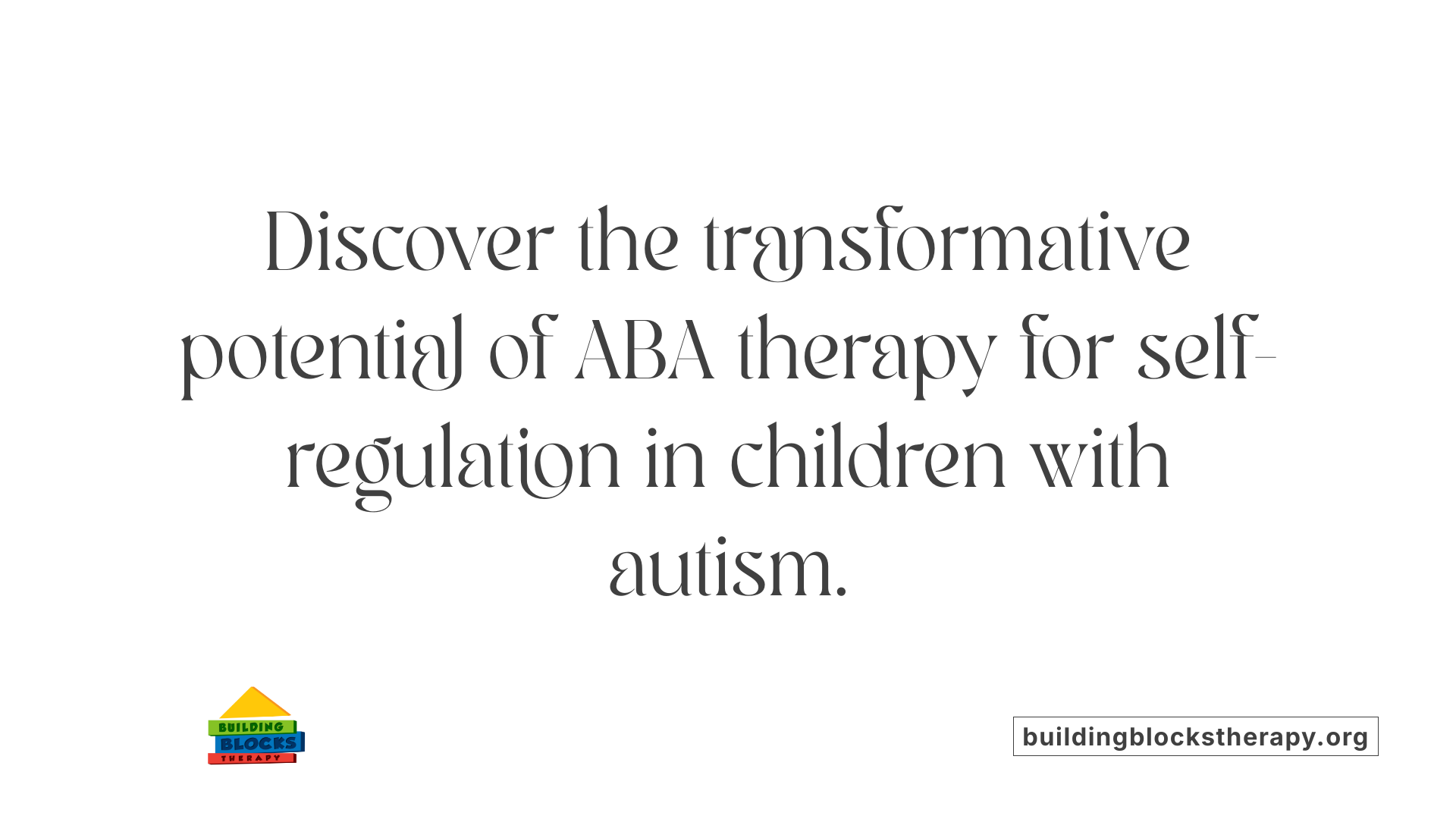 Discover the transformative potential of ABA therapy for self-regulation in children with autism.