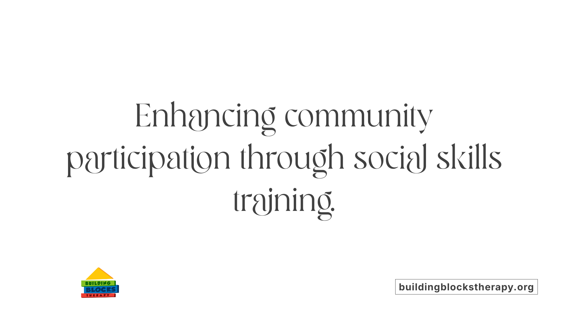 Enhancing community participation through social skills training.