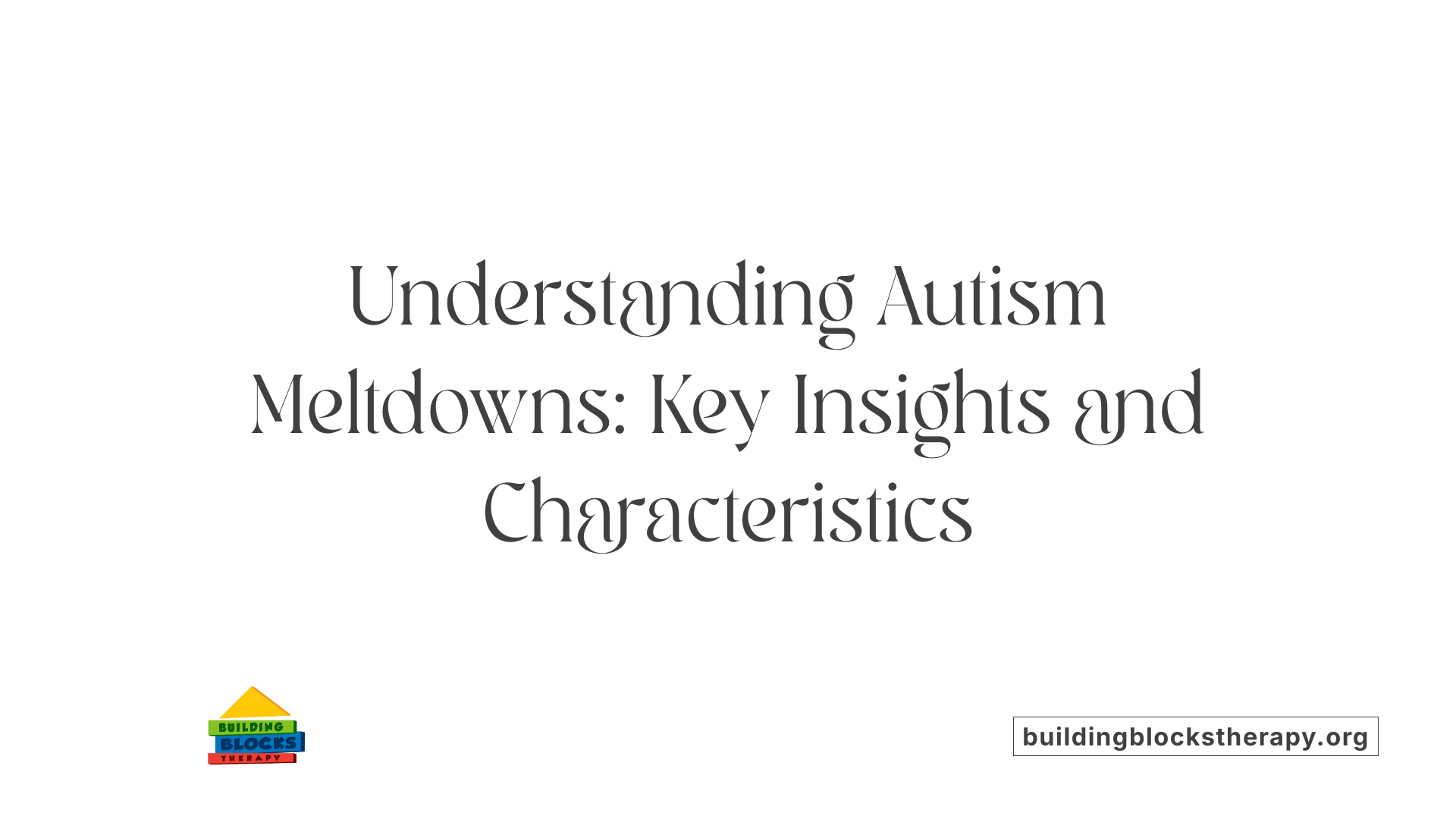 Understanding Autism Meltdowns: Key Insights and Characteristics