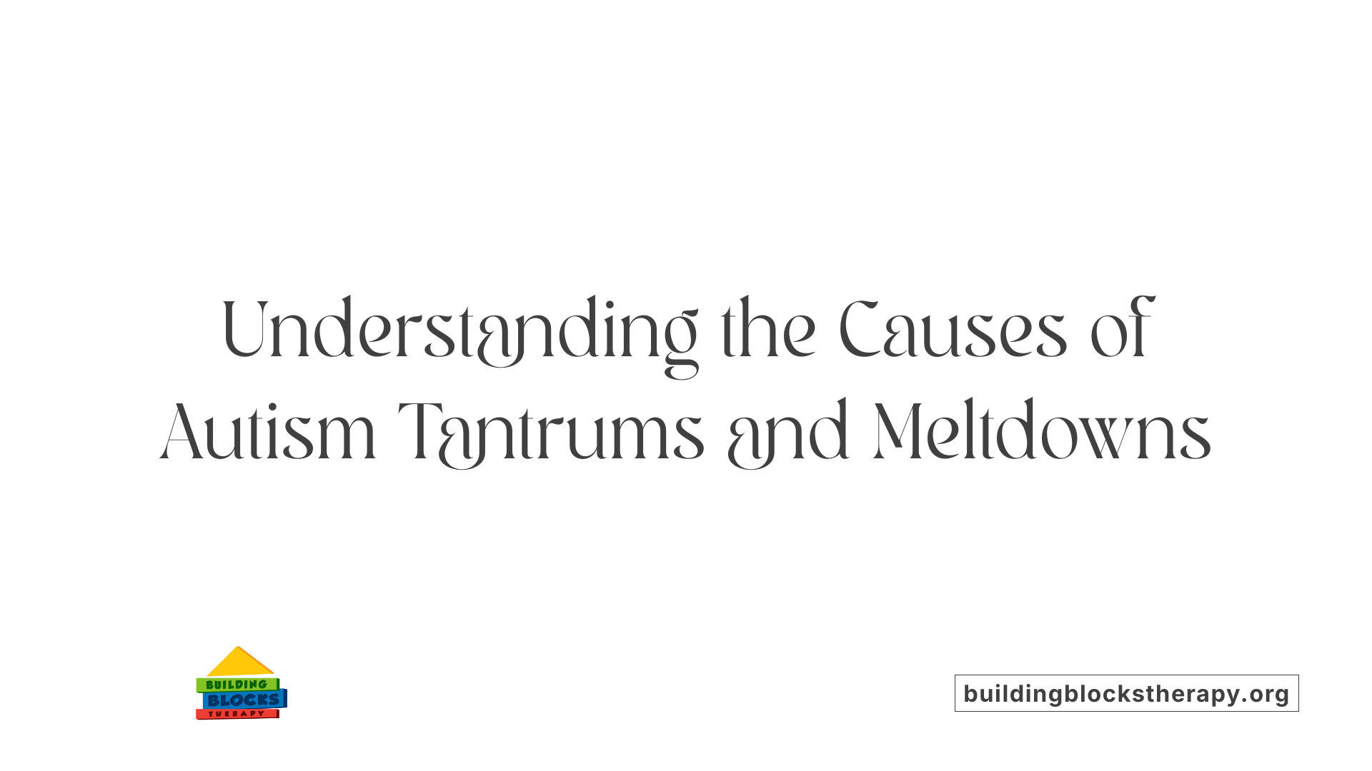 Understanding the Causes of Autism Tantrums and Meltdowns