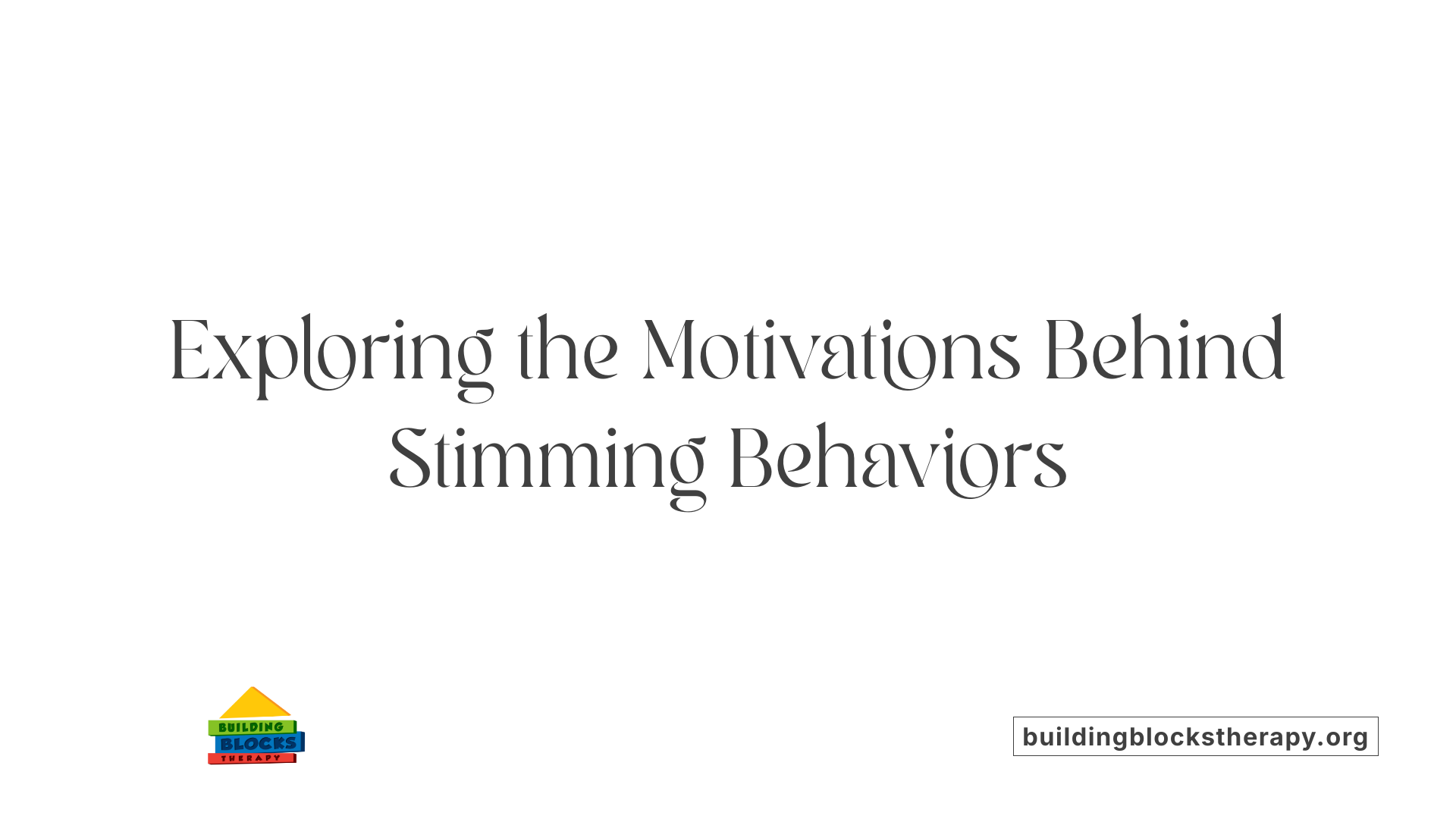 Exploring the Motivations Behind Stimming Behaviors