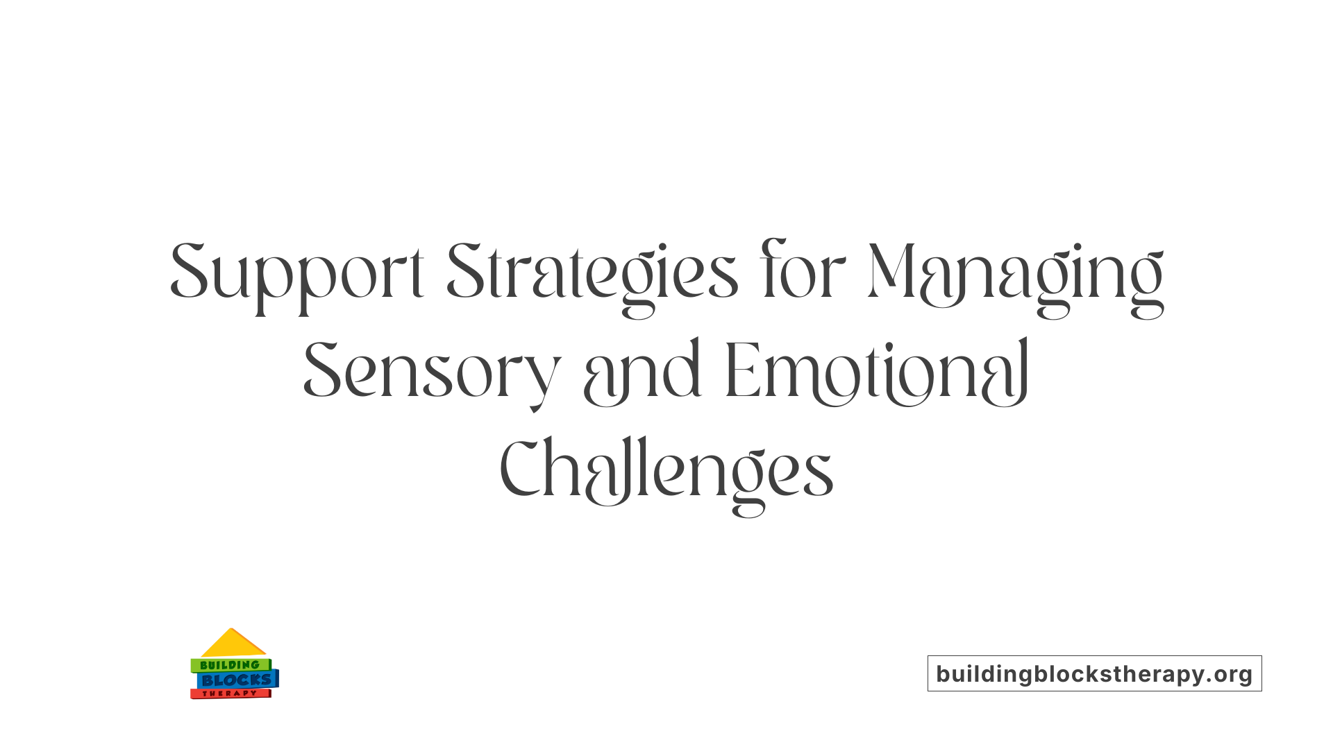 Support Strategies for Managing Sensory and Emotional Challenges