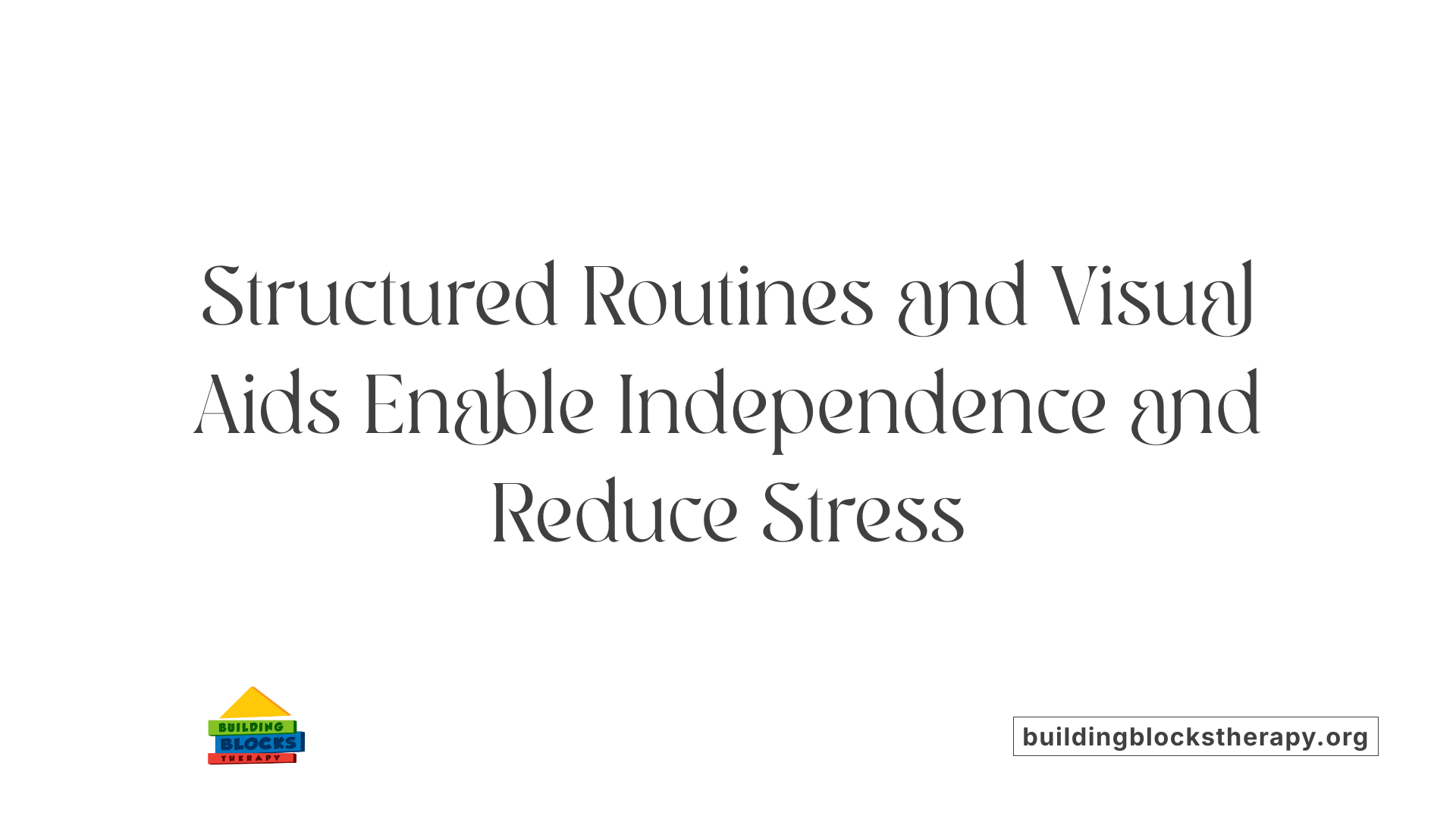 Structured Routines and Visual Aids Enable Independence and Reduce Stress