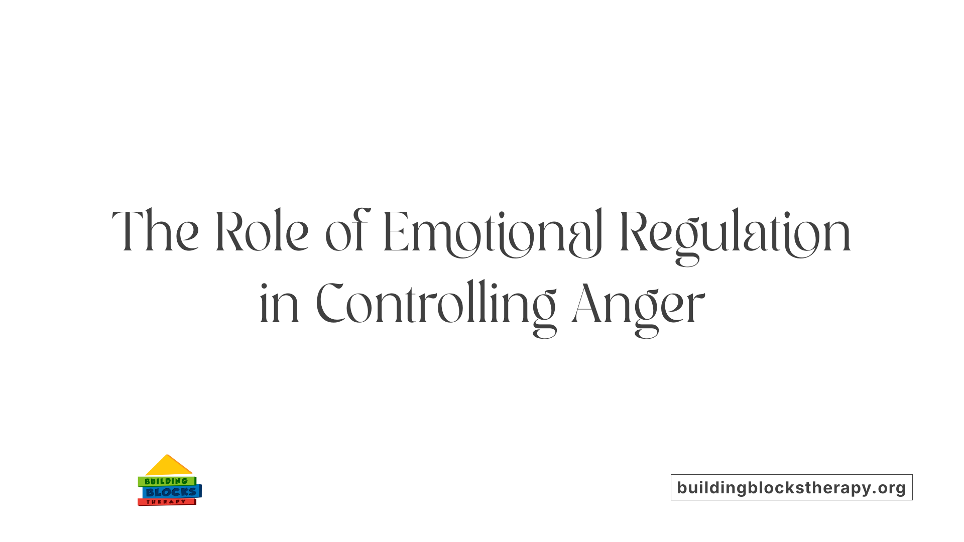 The Role of Emotional Regulation in Controlling Anger