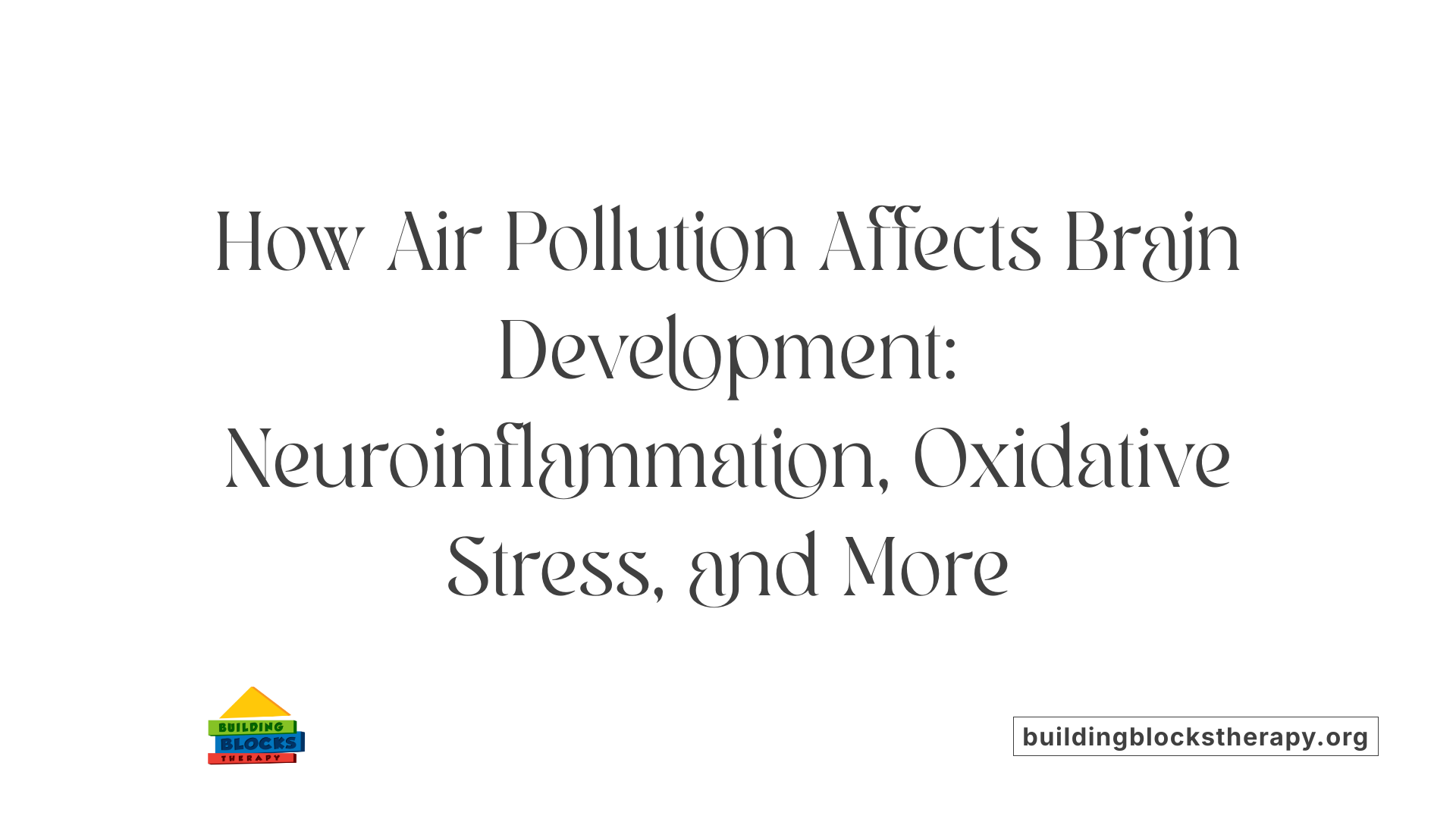 How Air Pollution Affects Brain Development: Neuroinflammation, Oxidative Stress, and More