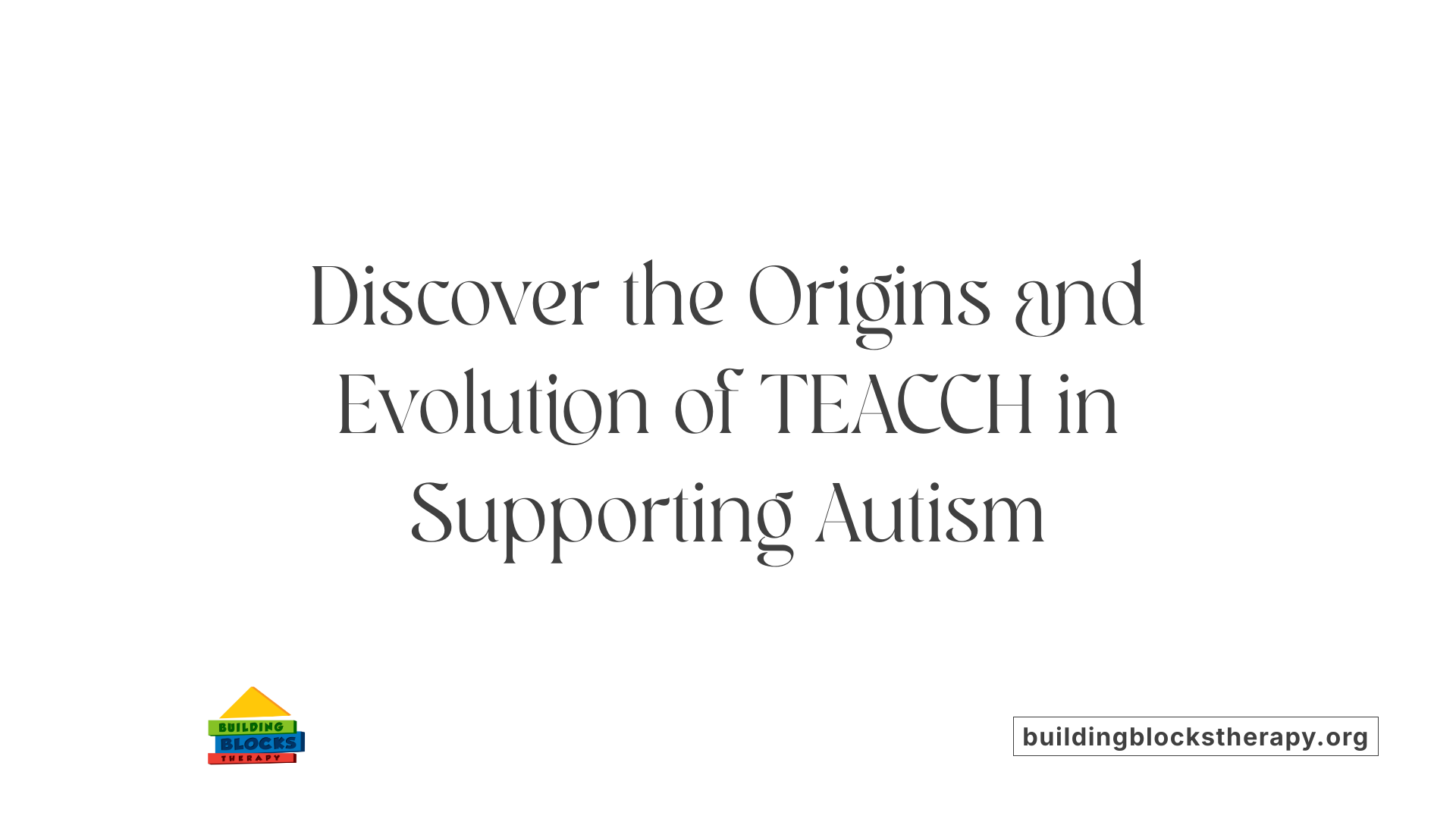Discover the Origins and Evolution of TEACCH in Supporting Autism