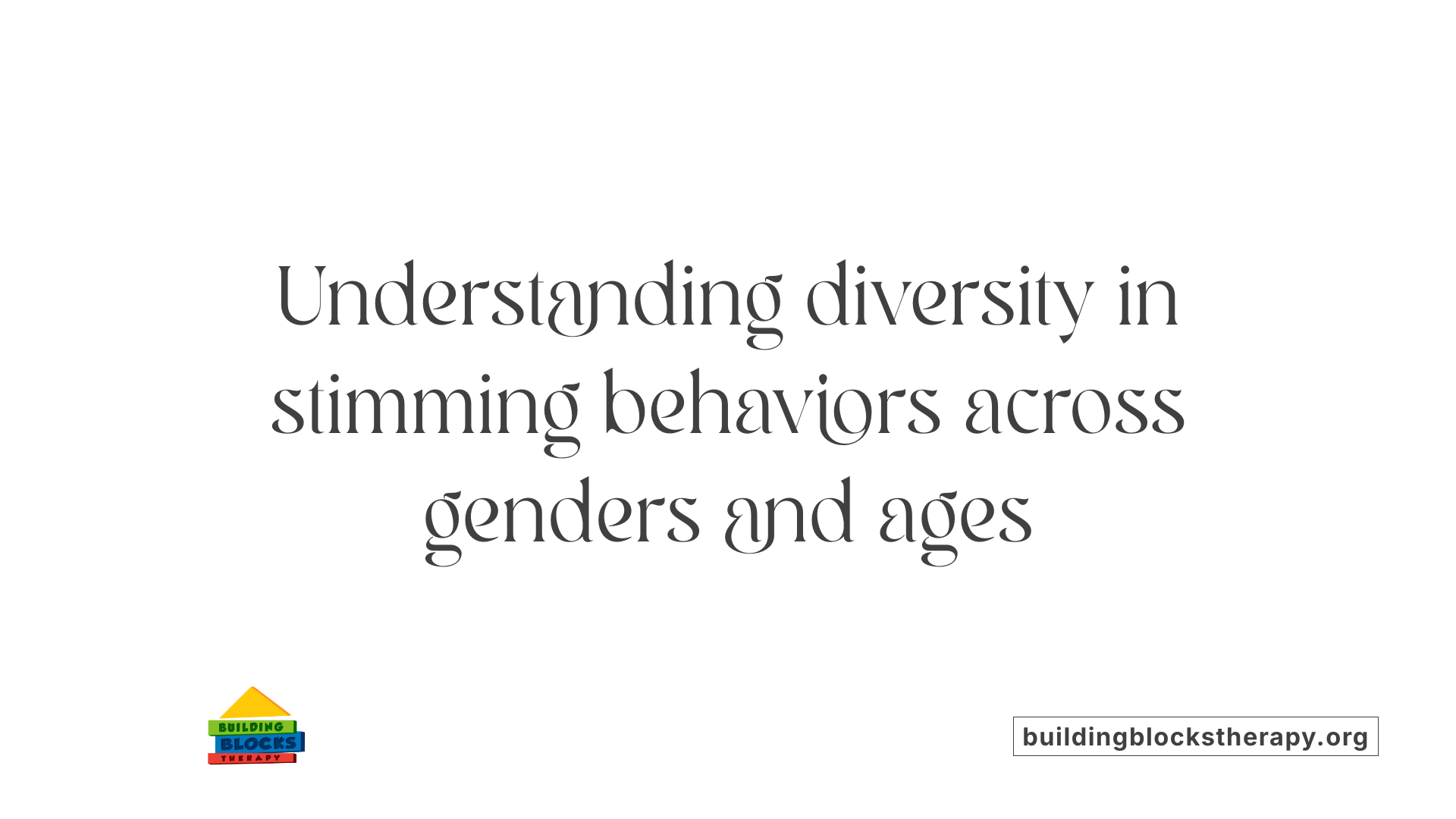 Understanding diversity in stimming behaviors across genders and ages