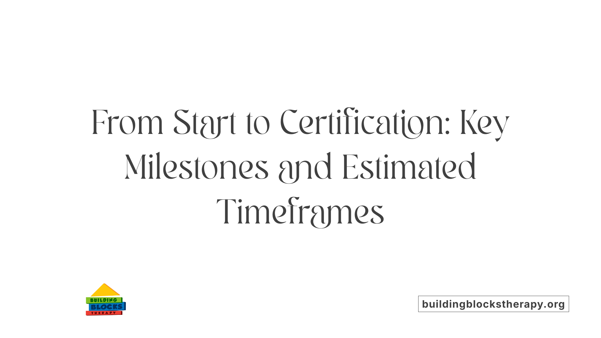From Start to Certification: Key Milestones and Estimated Timeframes