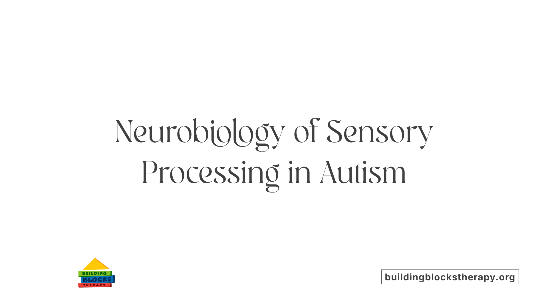 Neurobiology of Sensory Processing in Autism