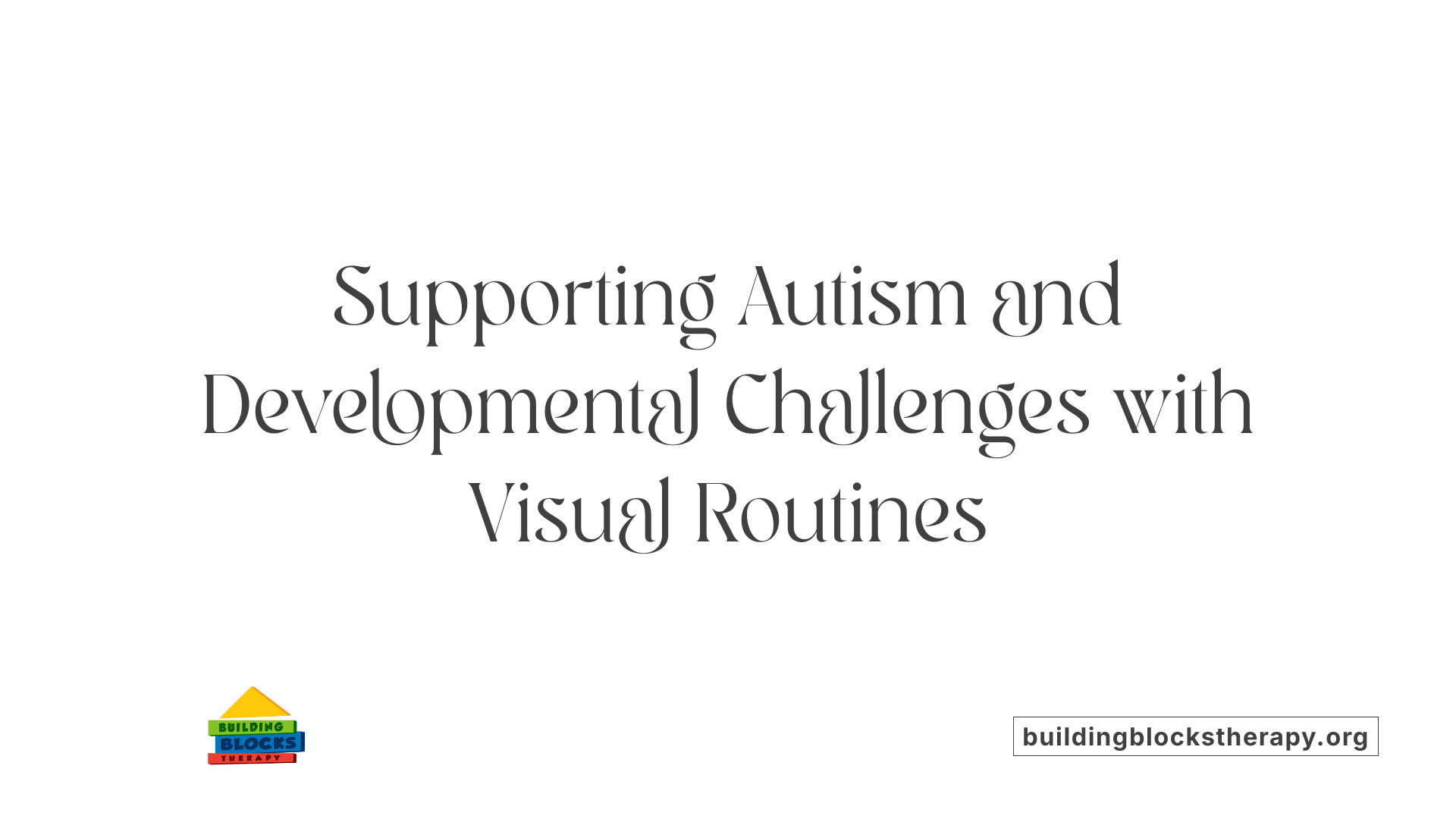Supporting Autism and Developmental Challenges with Visual Routines