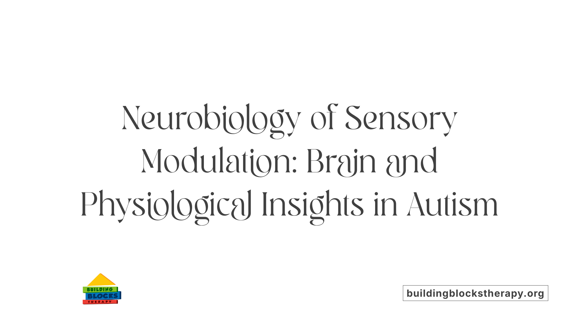 Neurobiology of Sensory Modulation: Brain and Physiological Insights in Autism