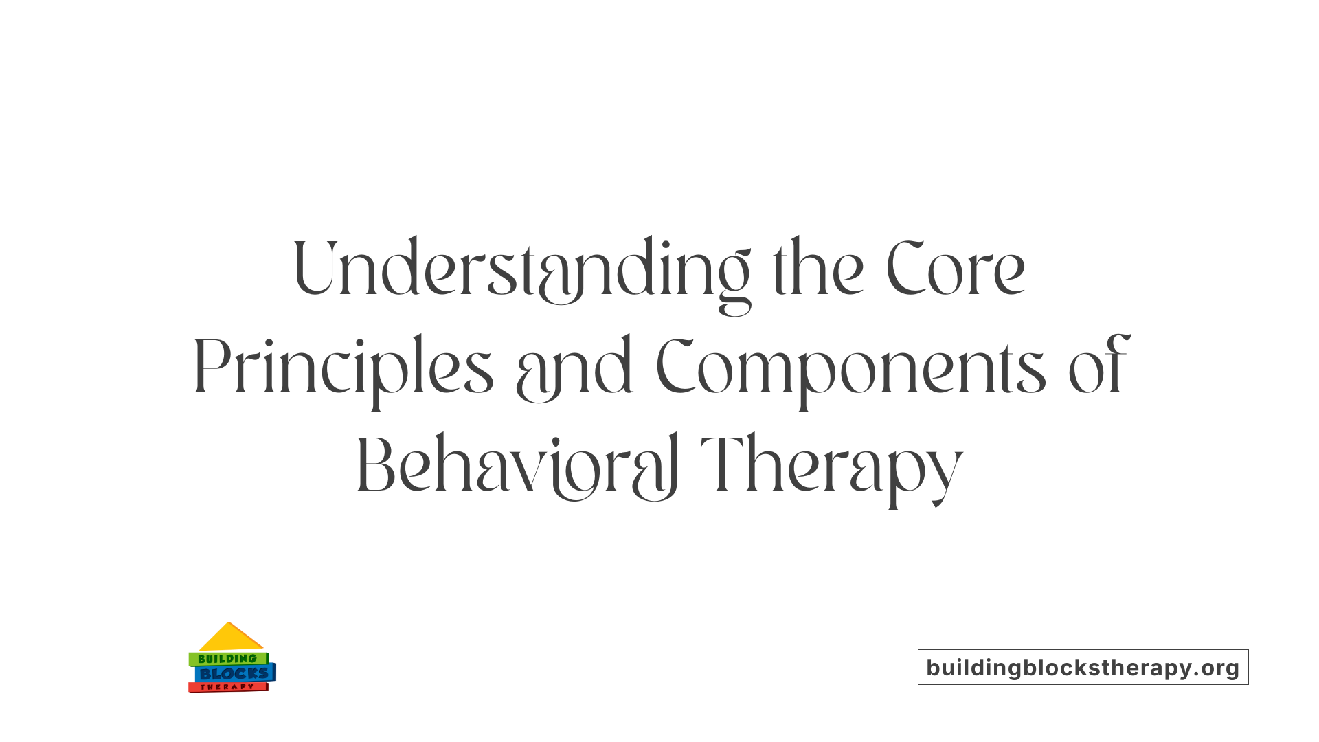 Understanding the Core Principles and Components of Behavioral Therapy