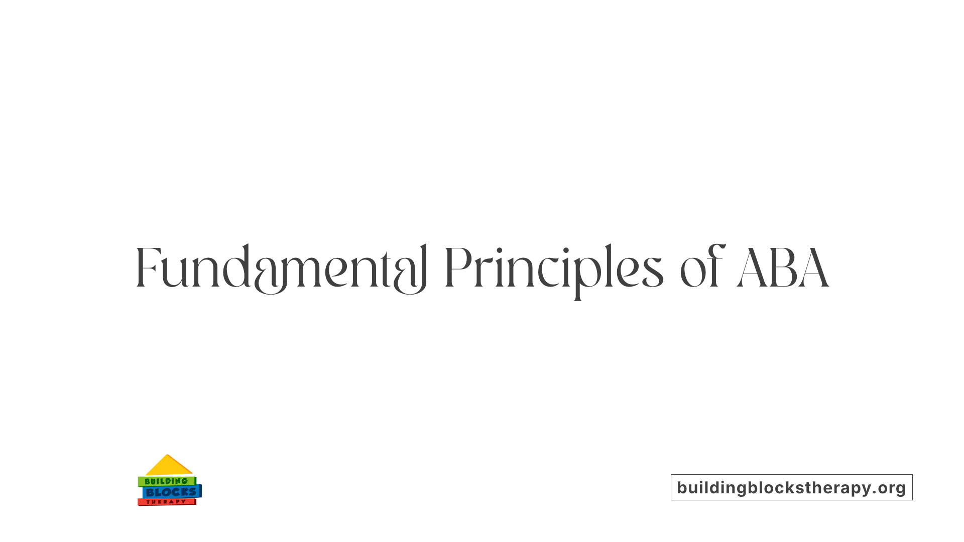 Fundamental Principles of ABA