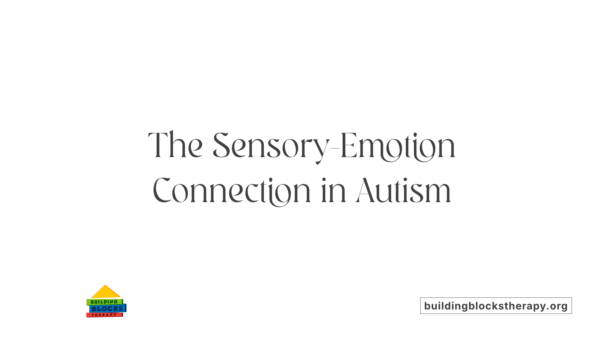 The Sensory-Emotion Connection in Autism