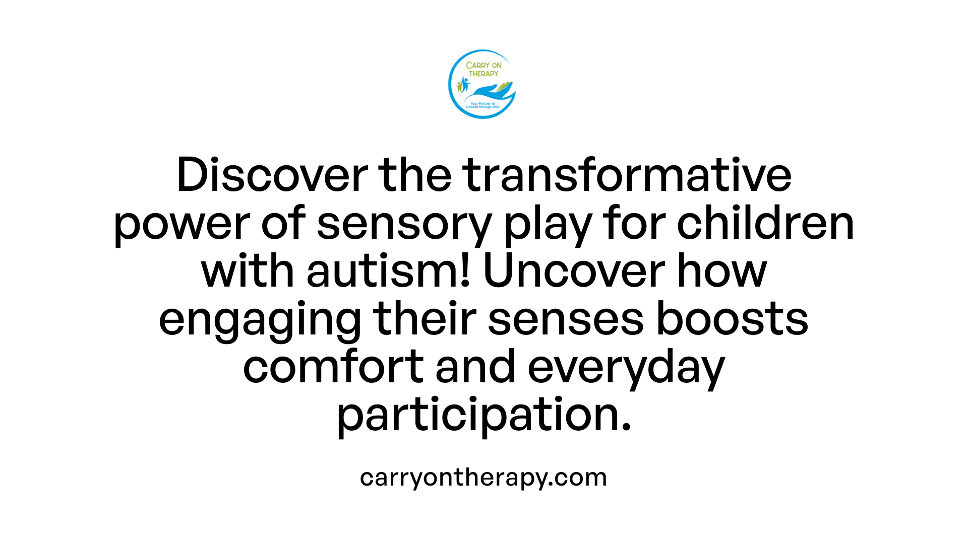 Discover the transformative power of sensory play for children with autism! Uncover how engaging their senses boosts comfort and everyday participation.