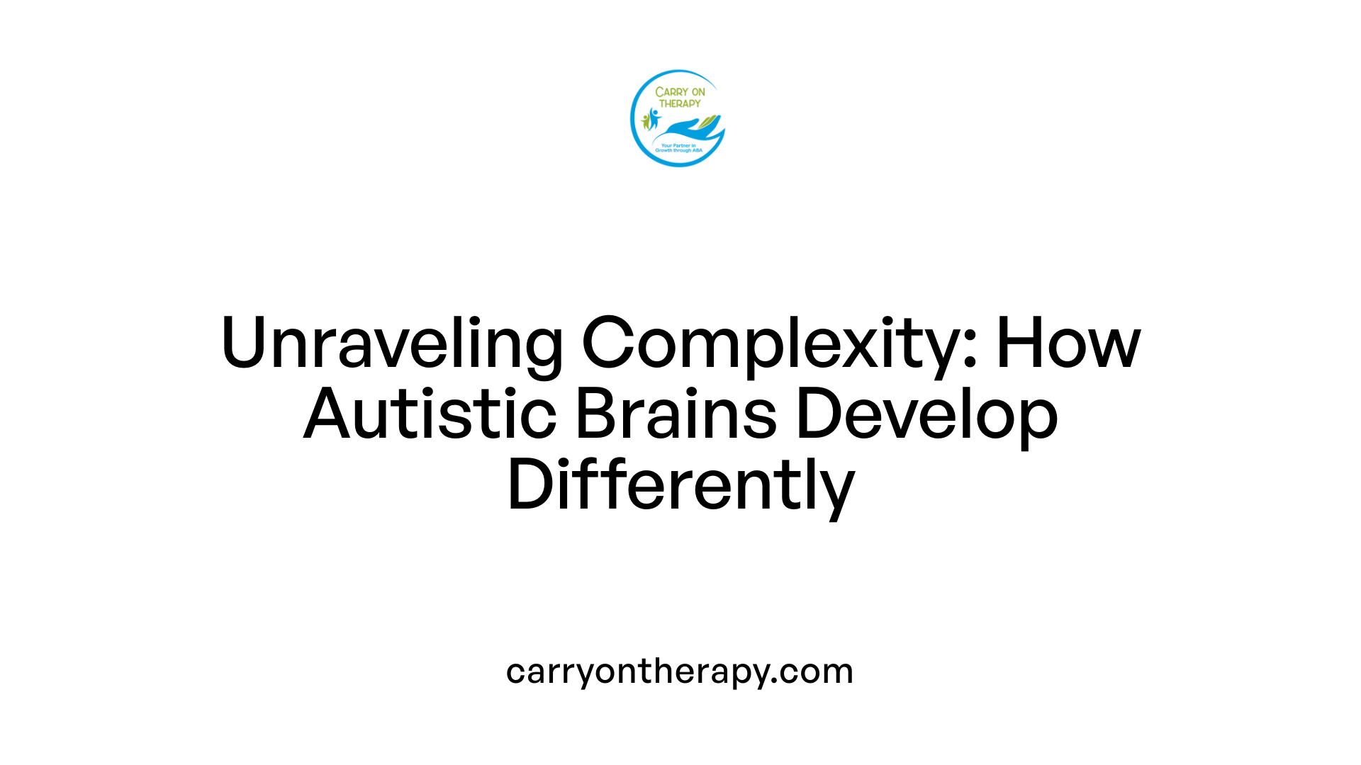 Unraveling Complexity: How Autistic Brains Develop Differently