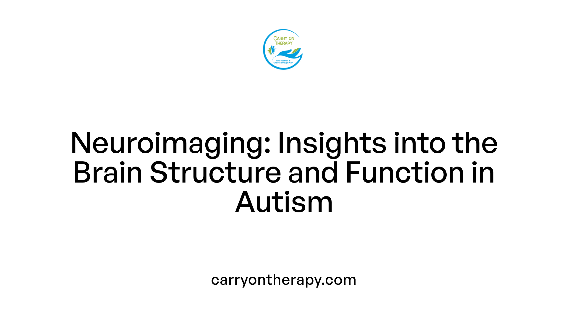 Neuroimaging: Insights into the Brain Structure and Function in Autism