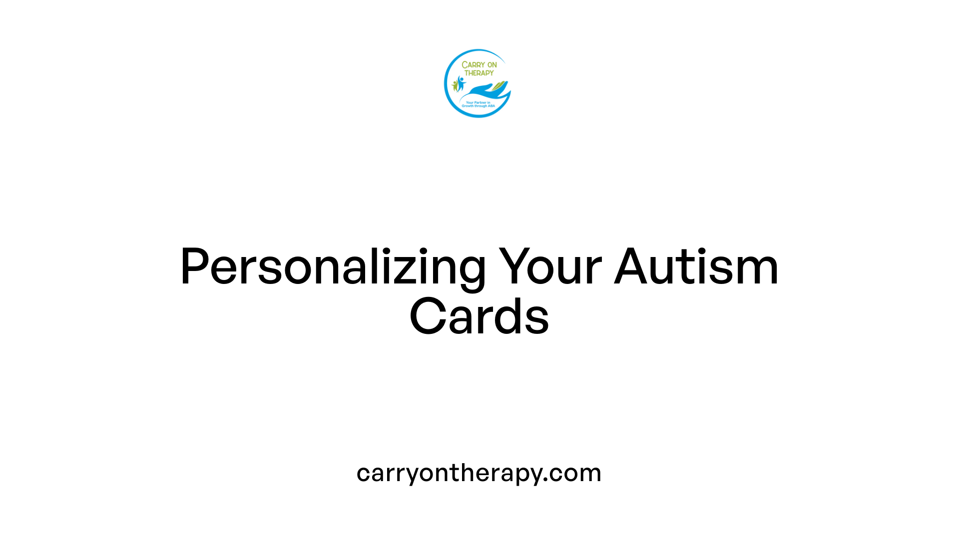 Personalizing Your Autism Cards