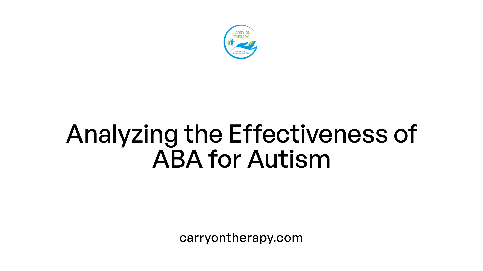 Analyzing the Effectiveness of ABA for Autism