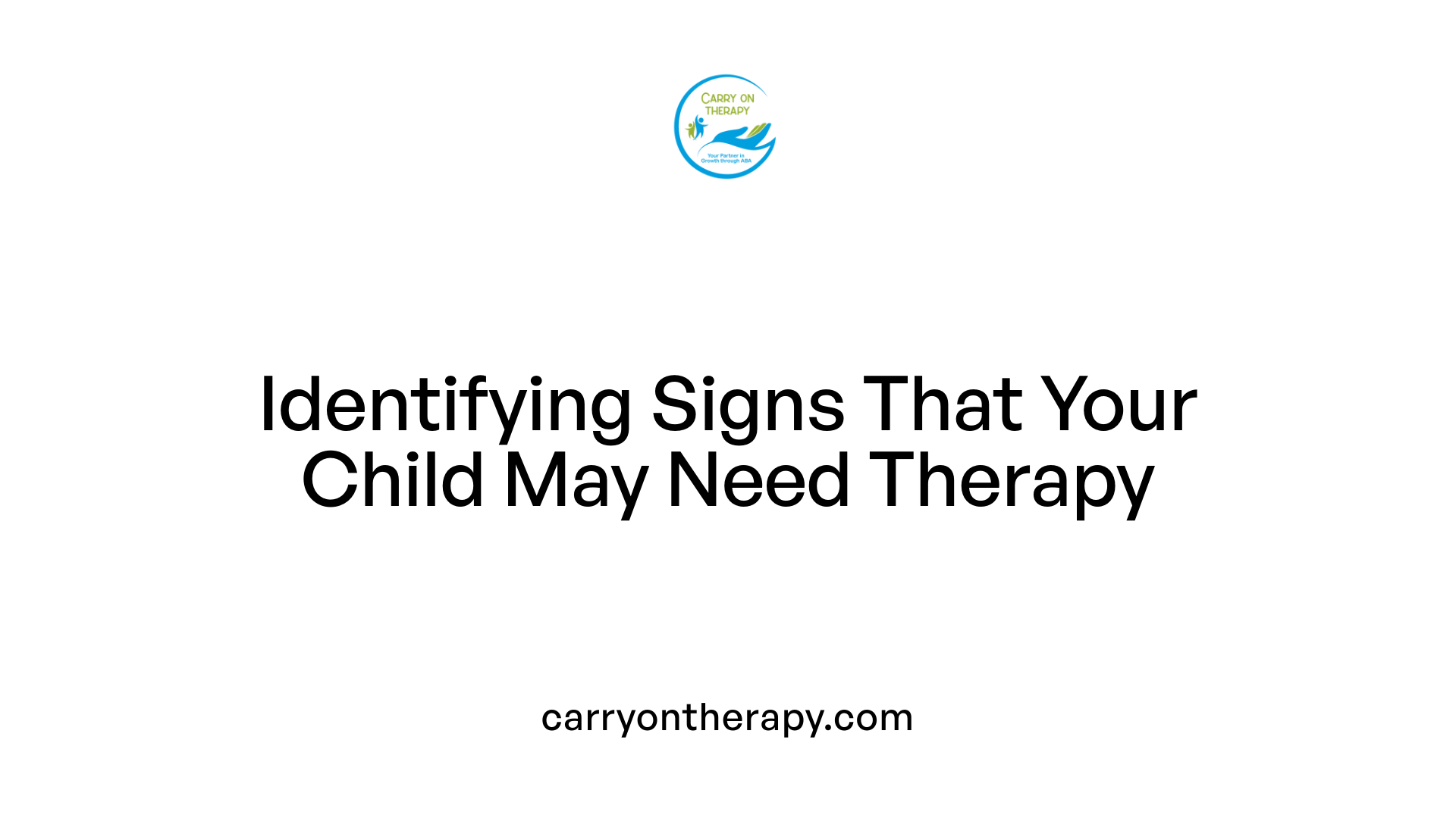 Identifying Signs That Your Child May Need Therapy