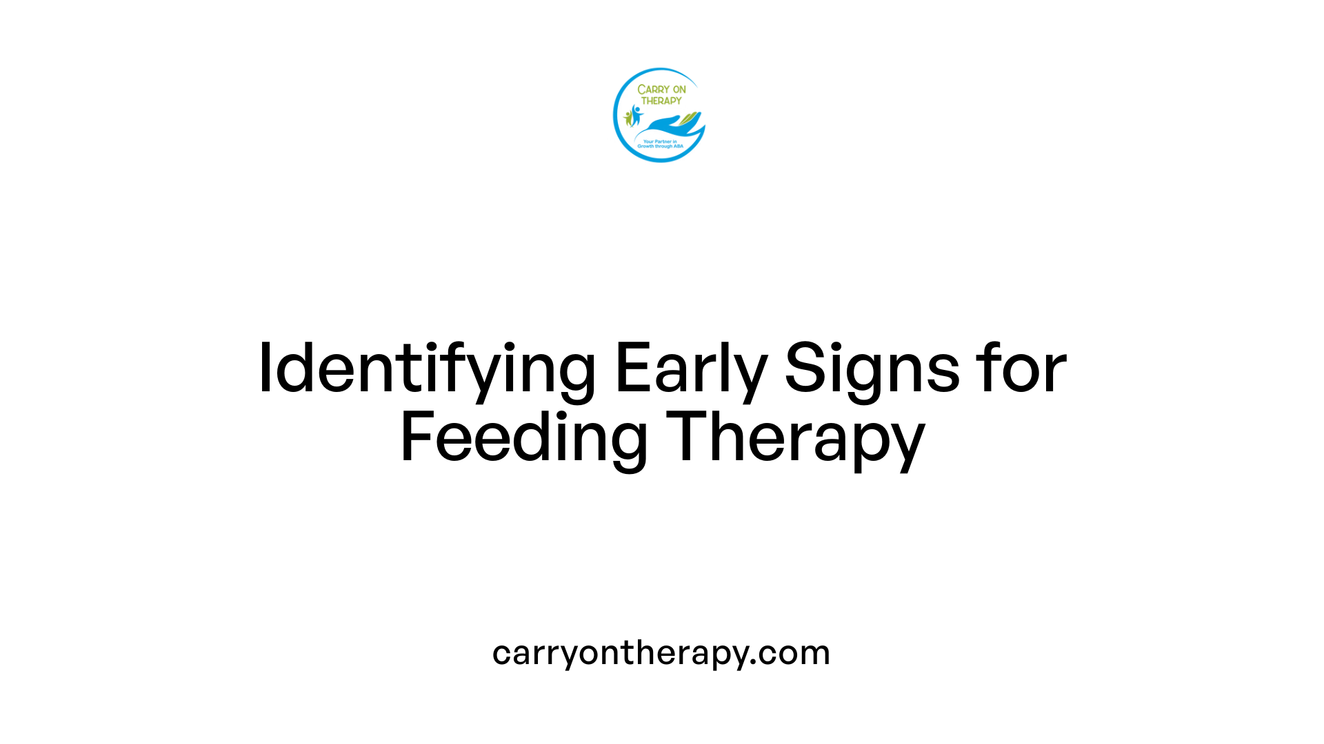 Identifying Early Signs for Feeding Therapy