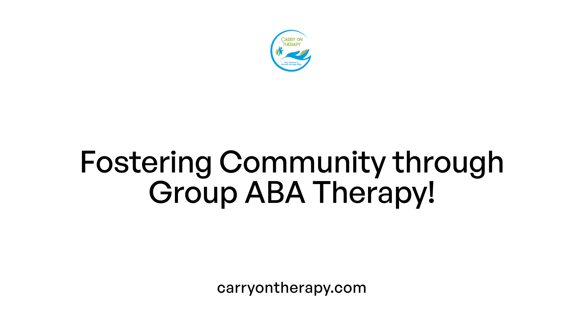 Fostering Community through Group ABA Therapy!