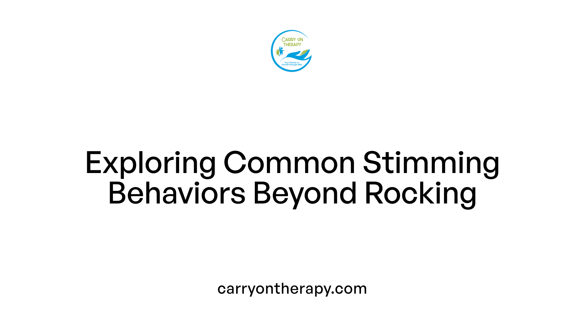 Exploring Common Stimming Behaviors Beyond Rocking