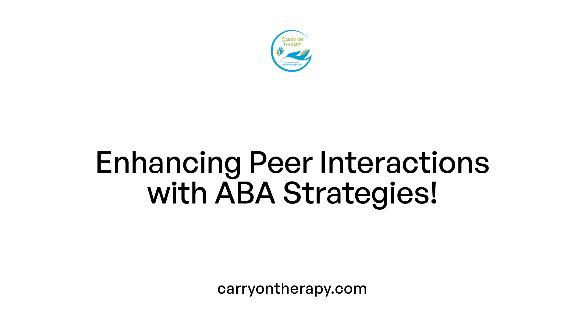 Enhancing Peer Interactions with ABA Strategies!