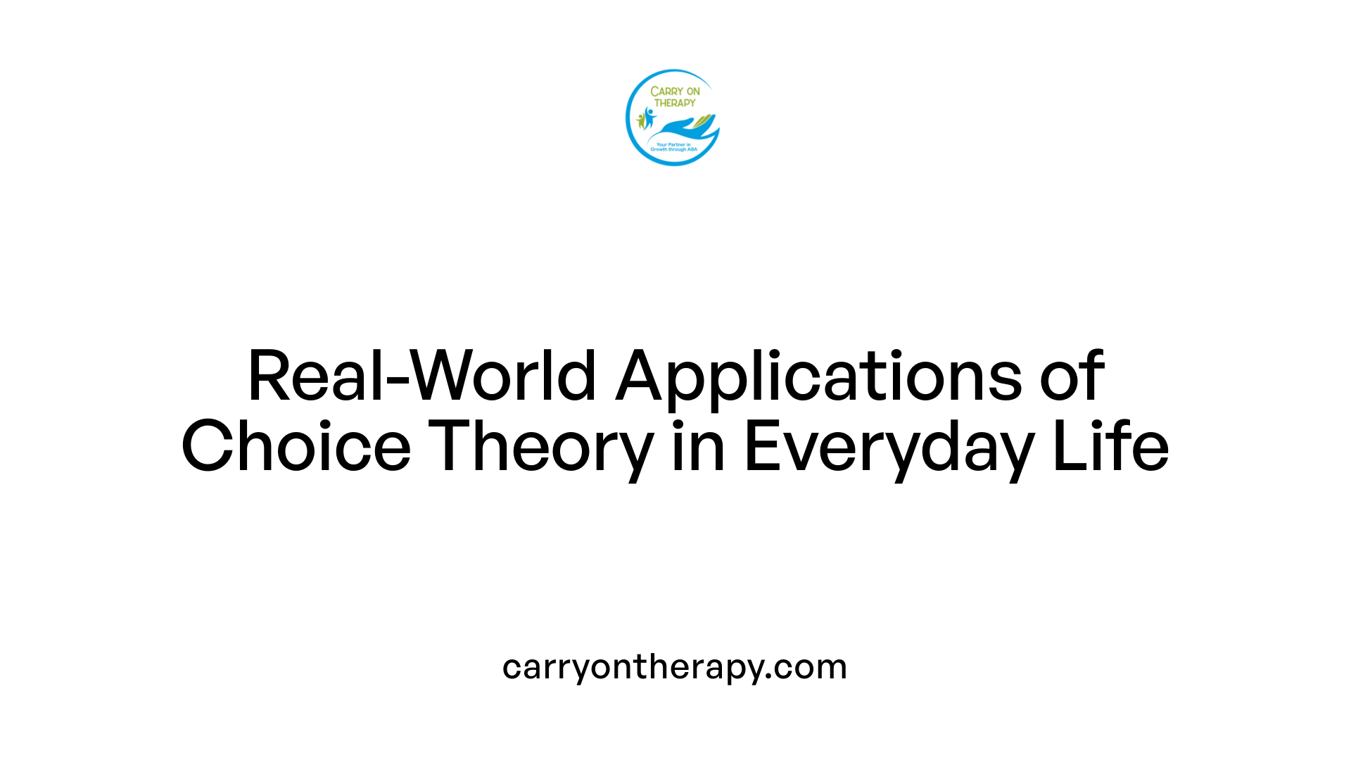 Real-World Applications of Choice Theory in Everyday Life