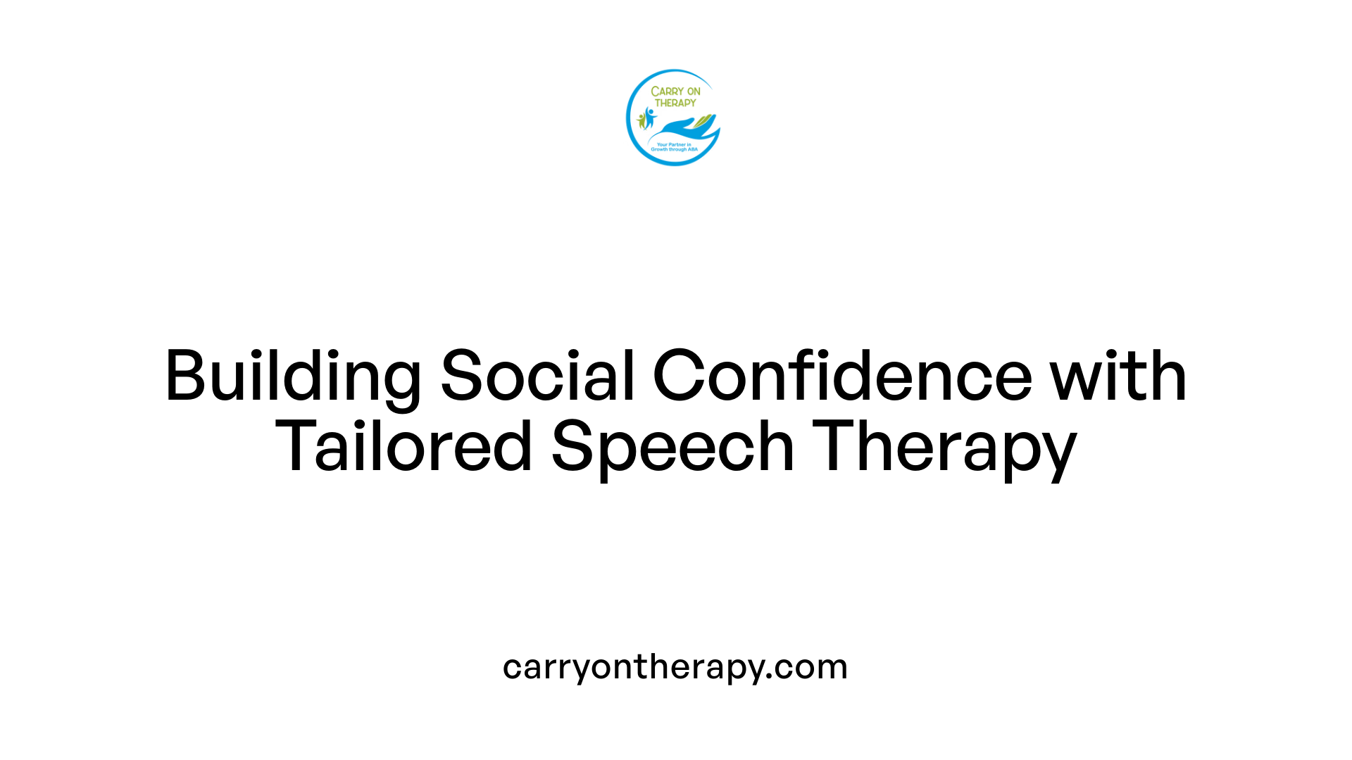 Building Social Confidence with Tailored Speech Therapy