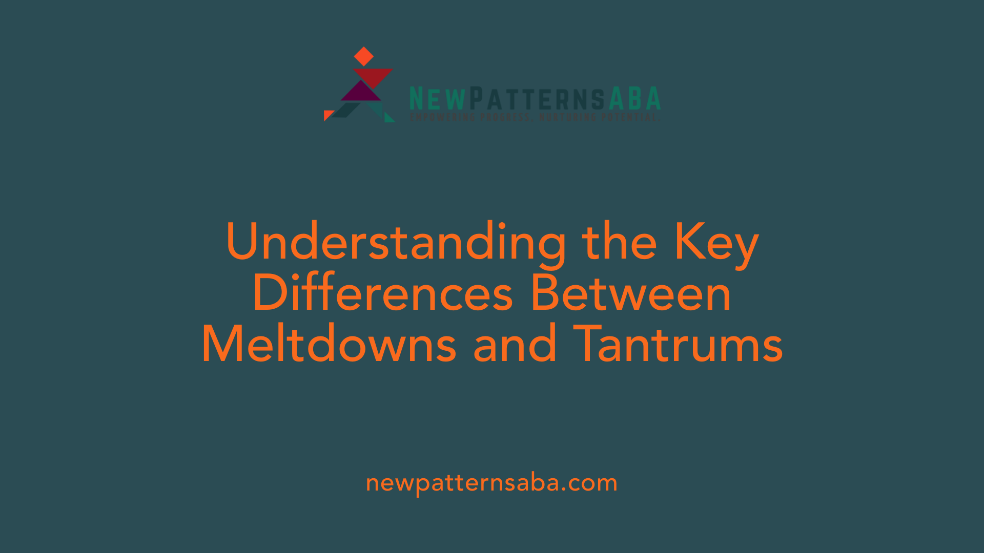 Understanding the Key Differences Between Meltdowns and Tantrums