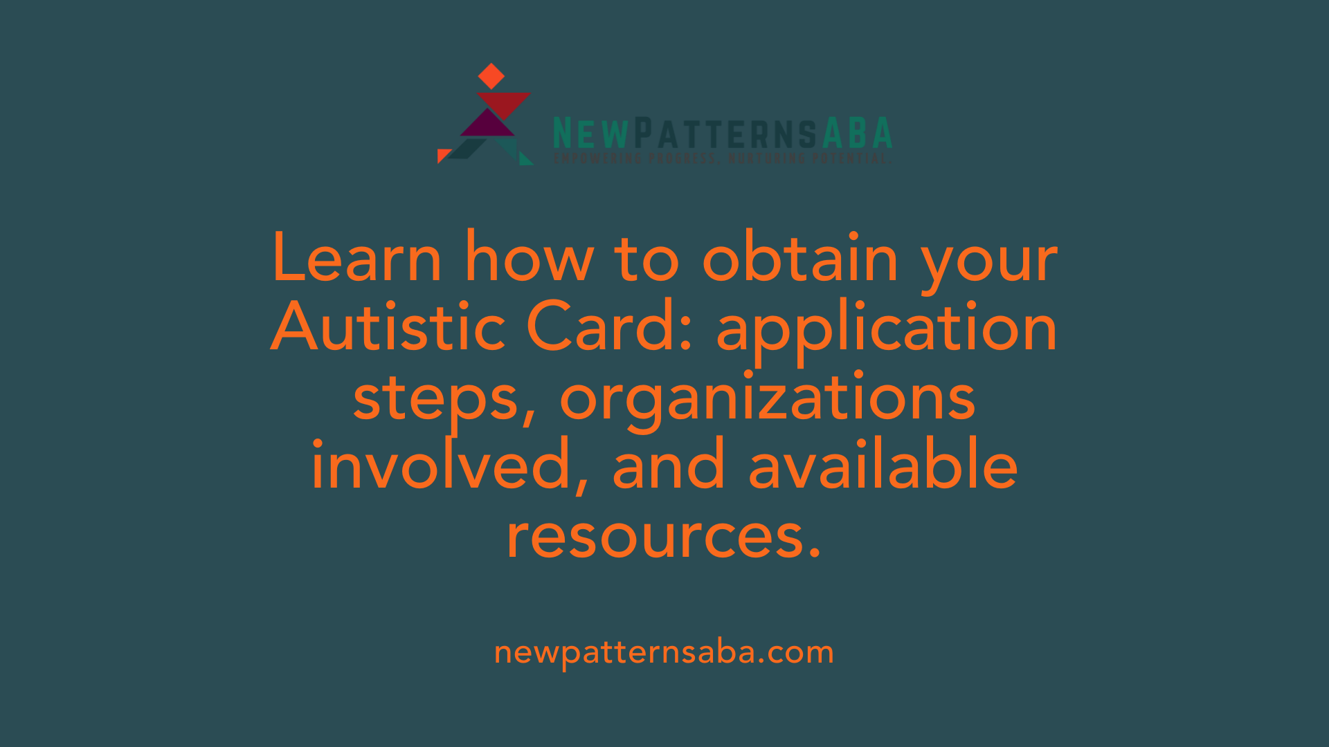 Learn how to obtain your Autistic Card: application steps, organizations involved, and available resources.