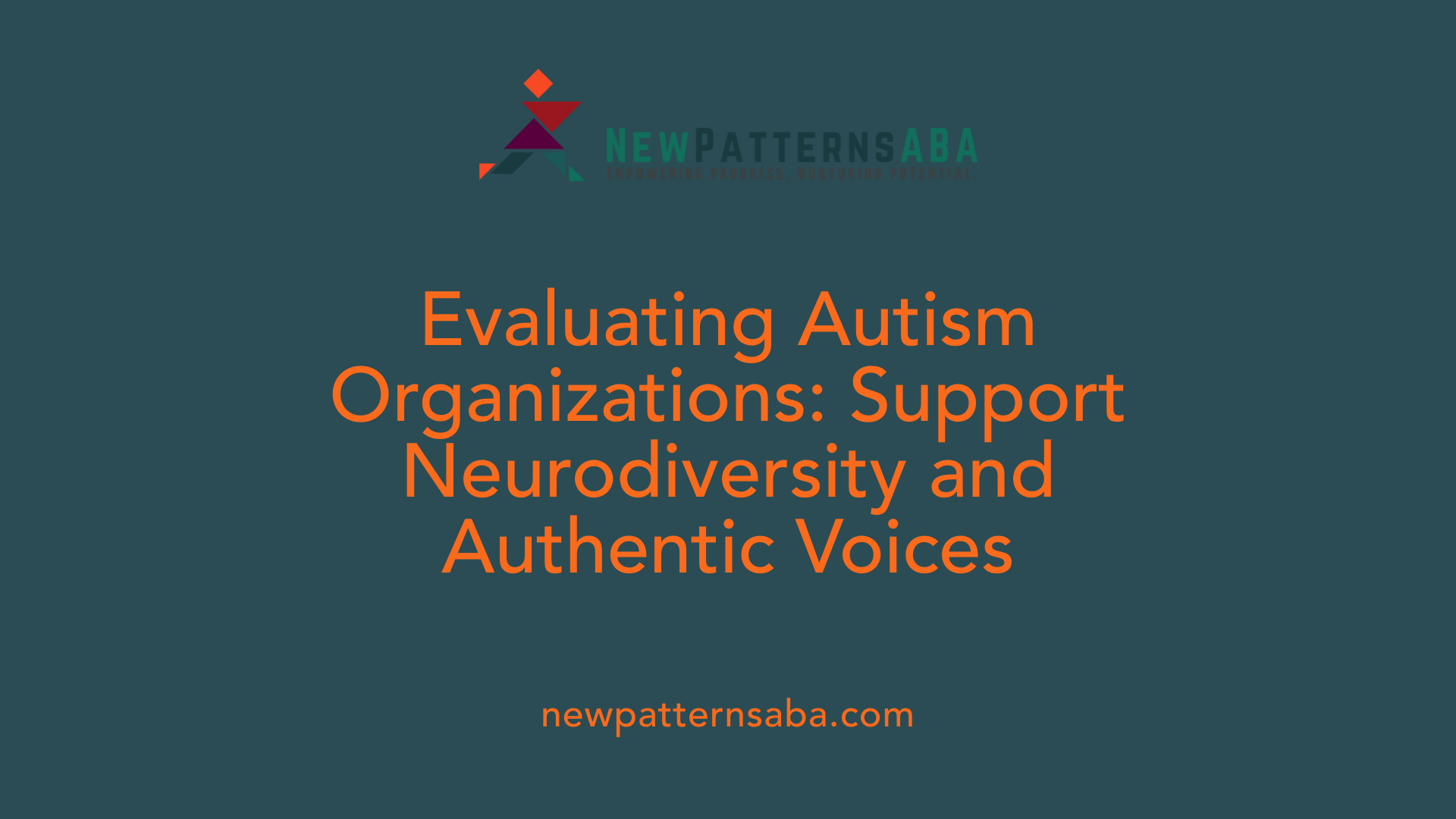 Evaluating Autism Organizations: Support Neurodiversity and Authentic Voices